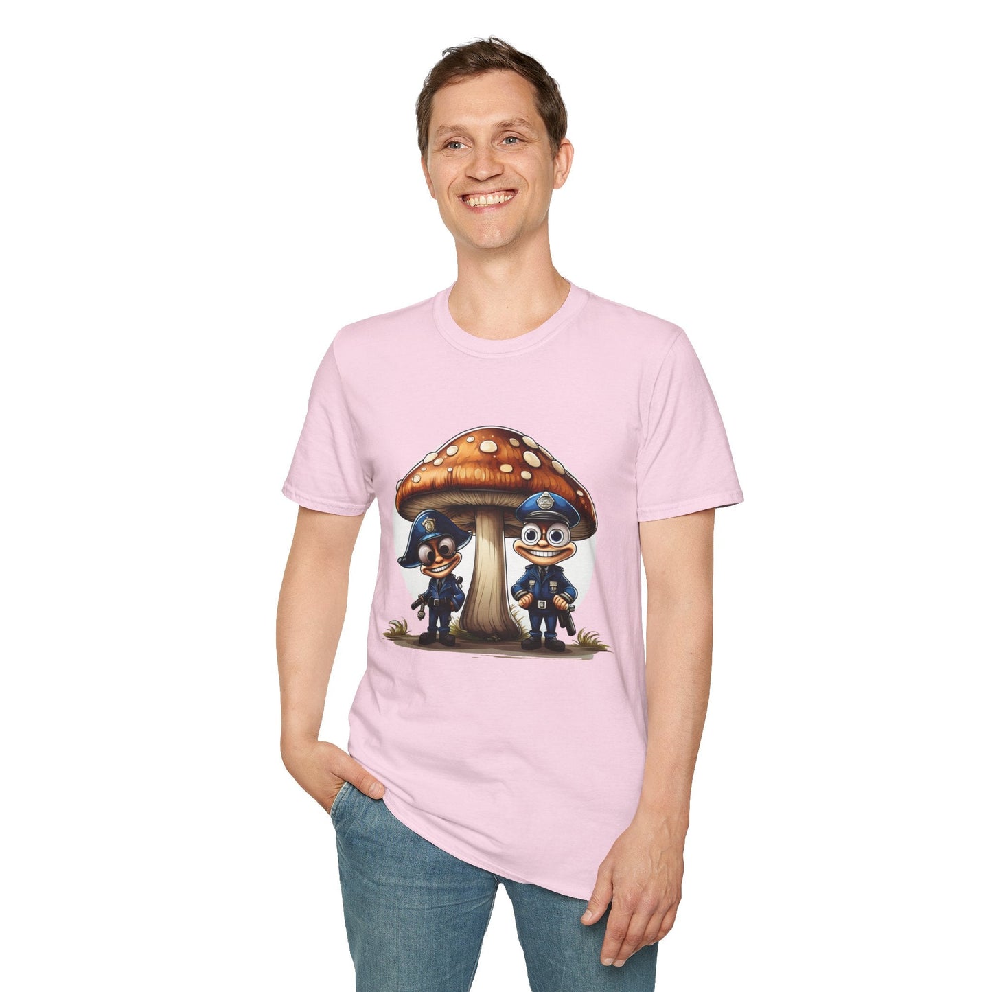 Mashroom Tee Shirt Unisex Funny Mashroom Design Shirt With Fungus Gildan Softstyle 64000