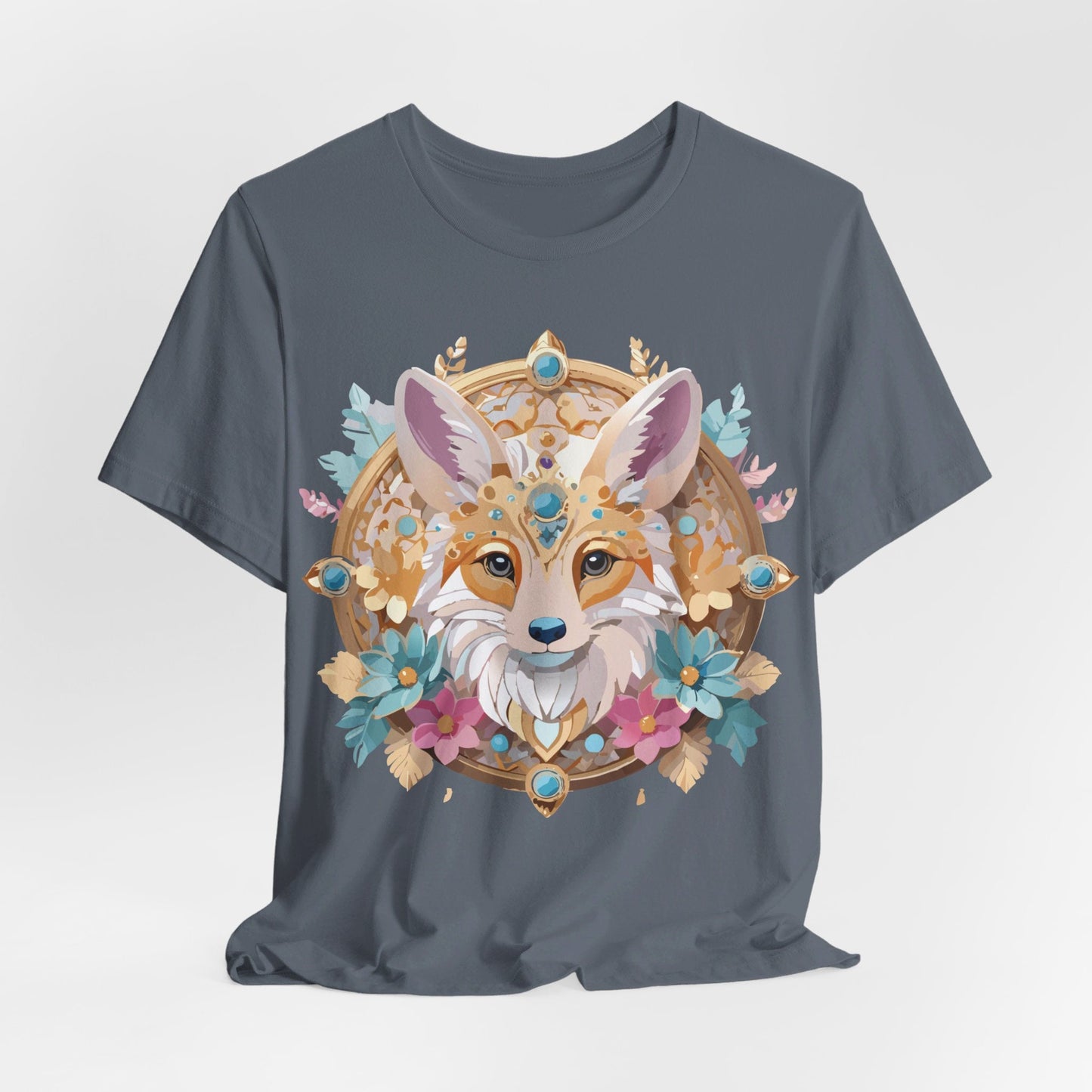 Unisex Graphic Tee From Adelpha Medallion Art Design Vintage Inspired Look Everyday Wear Style