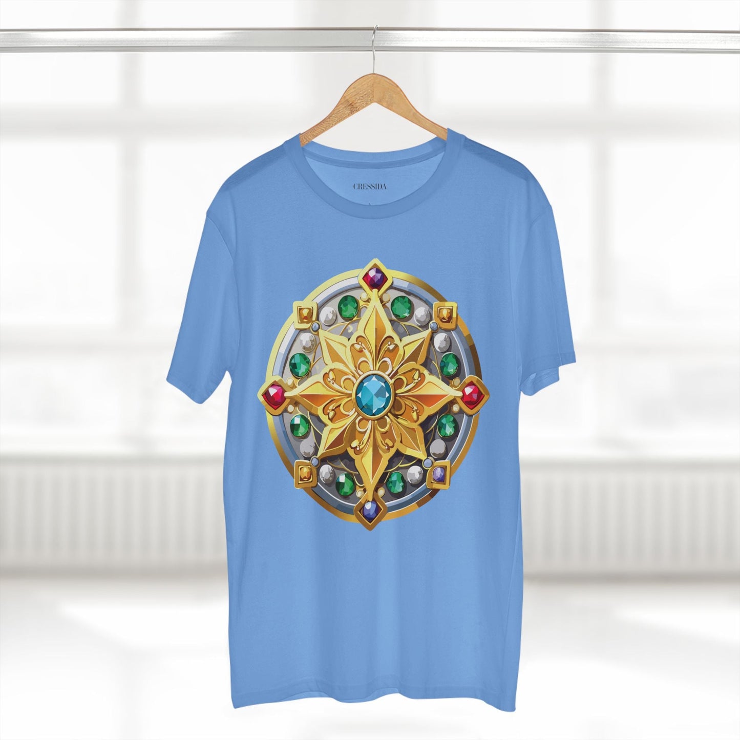 Medallion Graphic T-Shirt Unisex 100 Cotton With Gold Art Design Medal Tee 1
