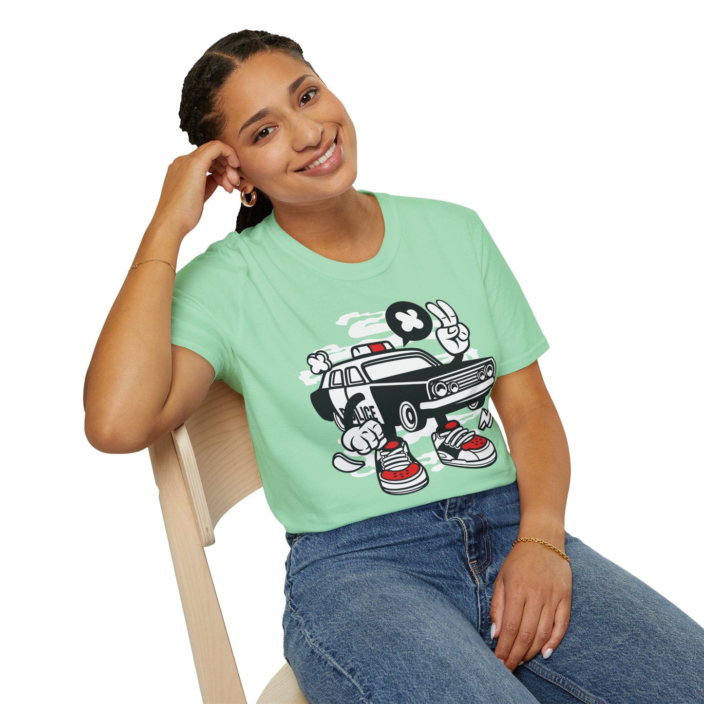 Cartoon T Shirt Animation Tee Funny Unisex Gildan Softstyle 64000 Cotton Tee Comfort
