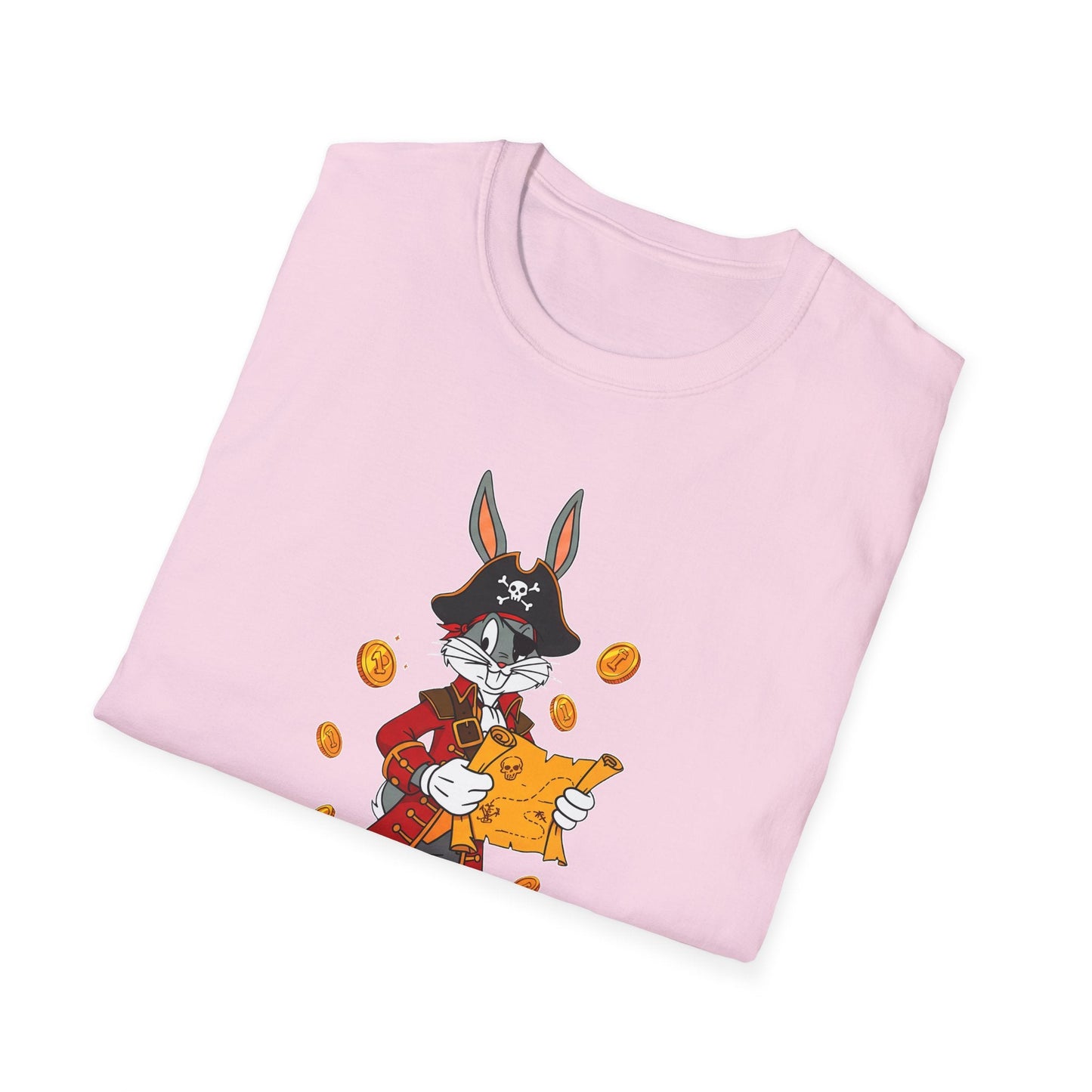 Bugs Bunny Cartoon T Shirt Unisex Gildan Softstyle 64000 Tee With Animated Artwork
