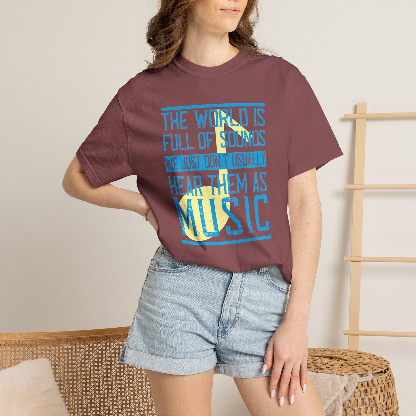 Music Graphic Design Unisex Cotton T-shirt m45