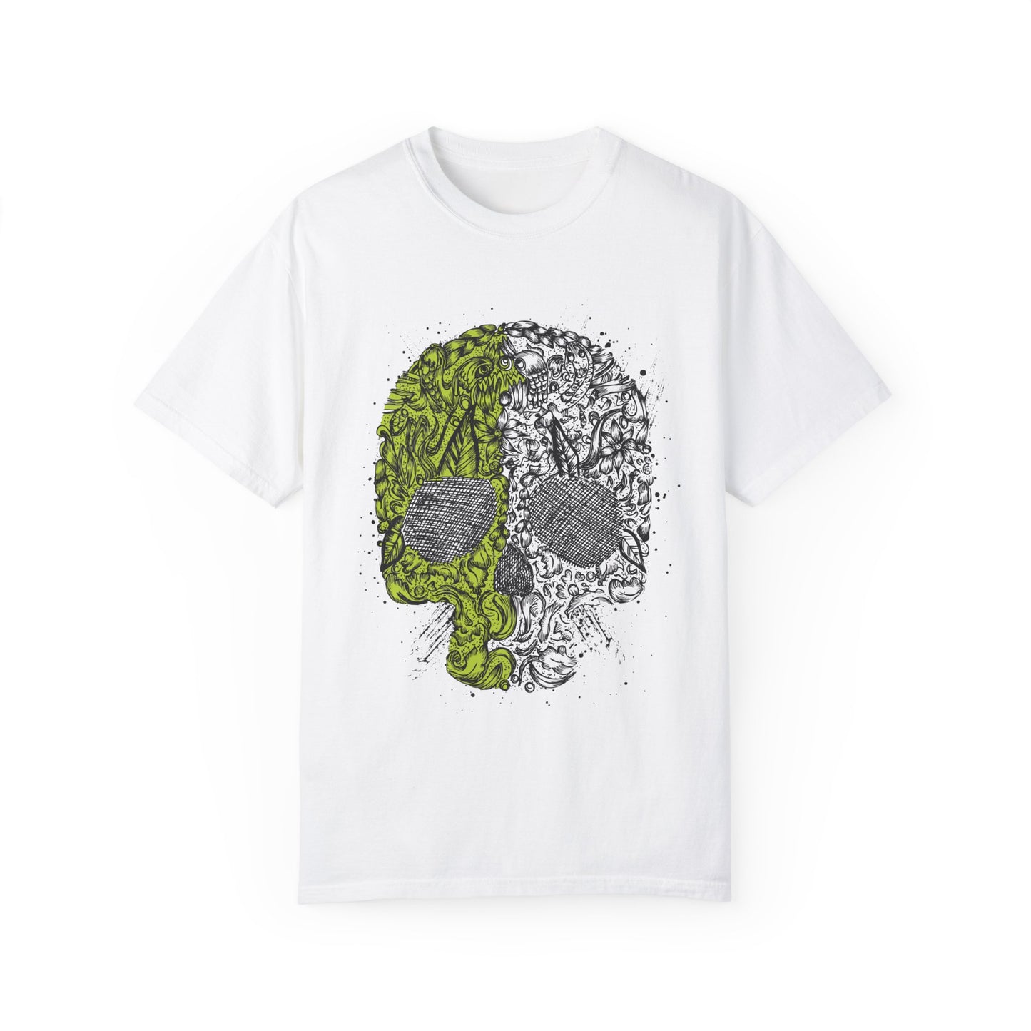 Unisex Cotton Tee Shirt with Skull