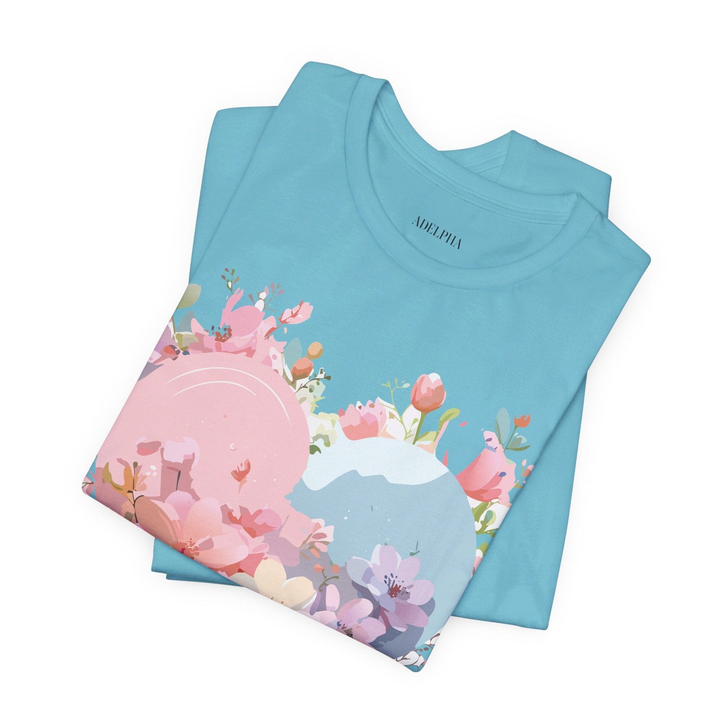 Valentine Day Graphic Unisex 100 Cotton Vintage Artwork with Love and Flower Design Tee 31