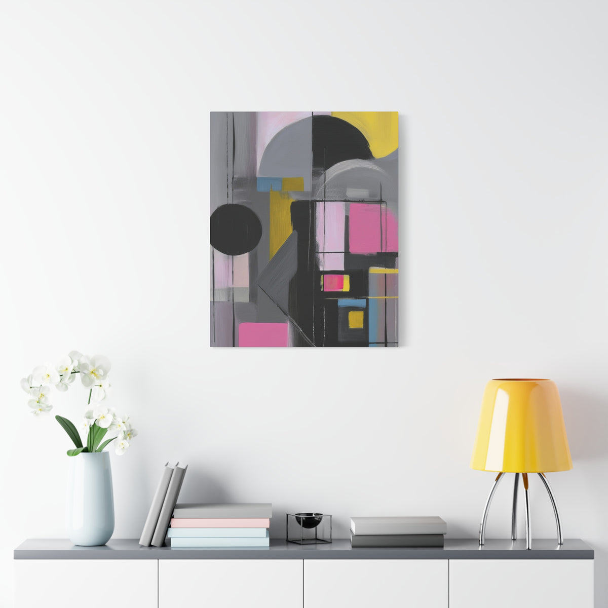Abstract Geometric Painting Print Canvas 20x24,20x30,24x30 24x32,24x36,30x40 32x48,36x48,40x60 Pine-Wood Inner Frame ABS-37