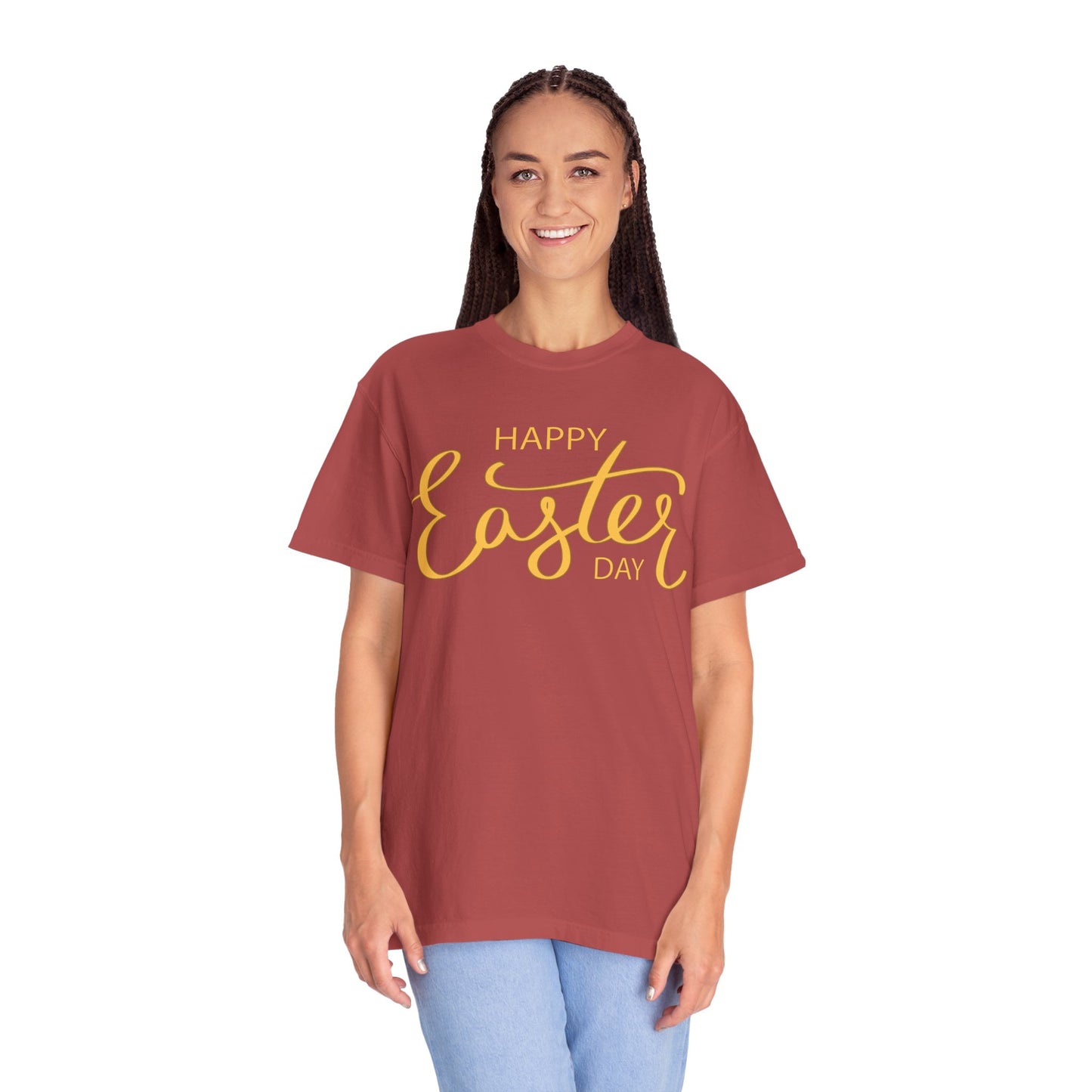 Happy Easter Day T-Shirt, Tee Shirt with Easter Signature, T Shirt with Easter Prints, Tee Shirt with Easter Design