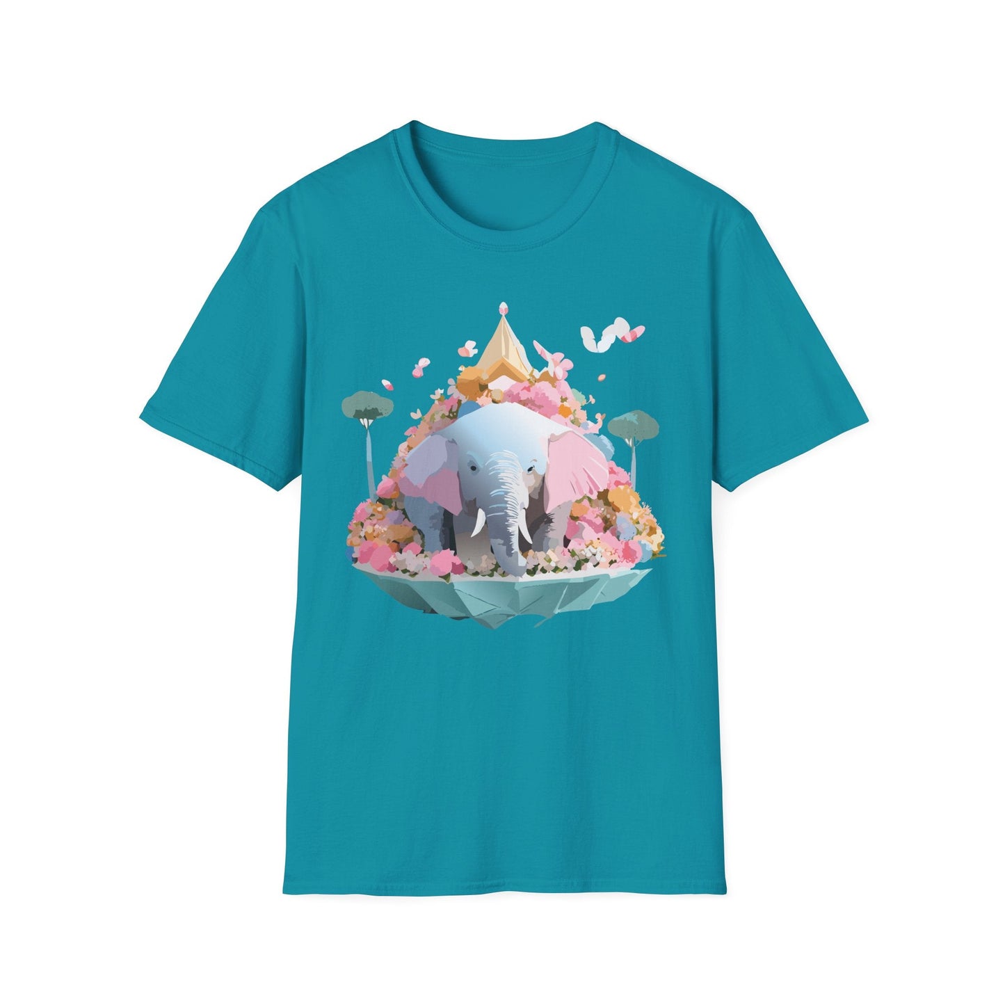 Elephant Graphic T Shirt For Animals Unisex Gildan Softstyle 64000 Cotton Tee Apparel