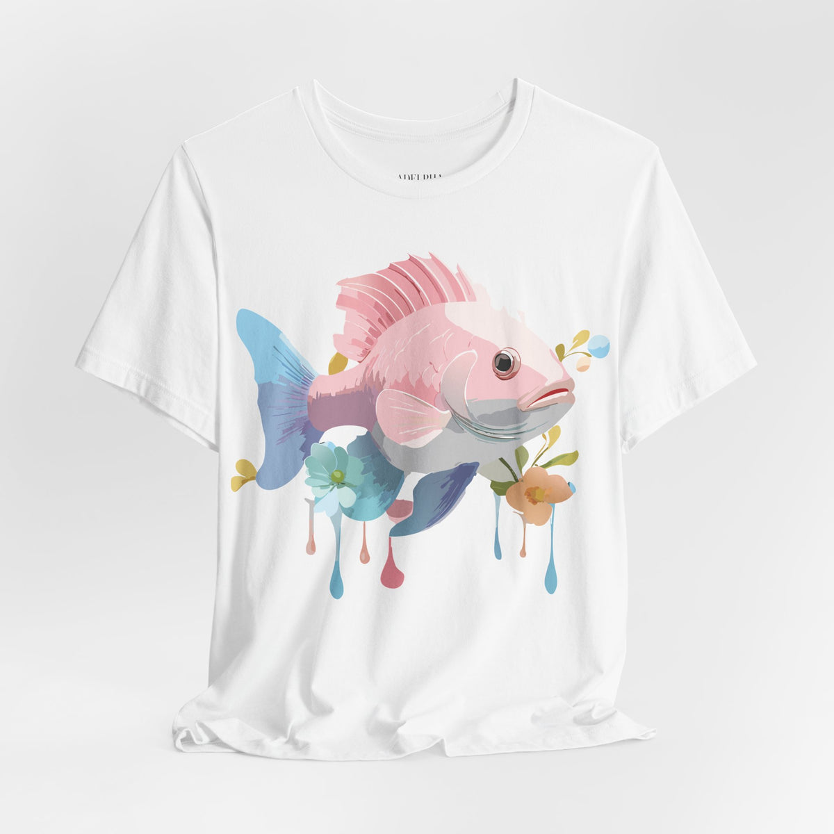 Fish Graphic Design Tee Bella+Canvas Unisex 100 Cotton Tee Shirt a109