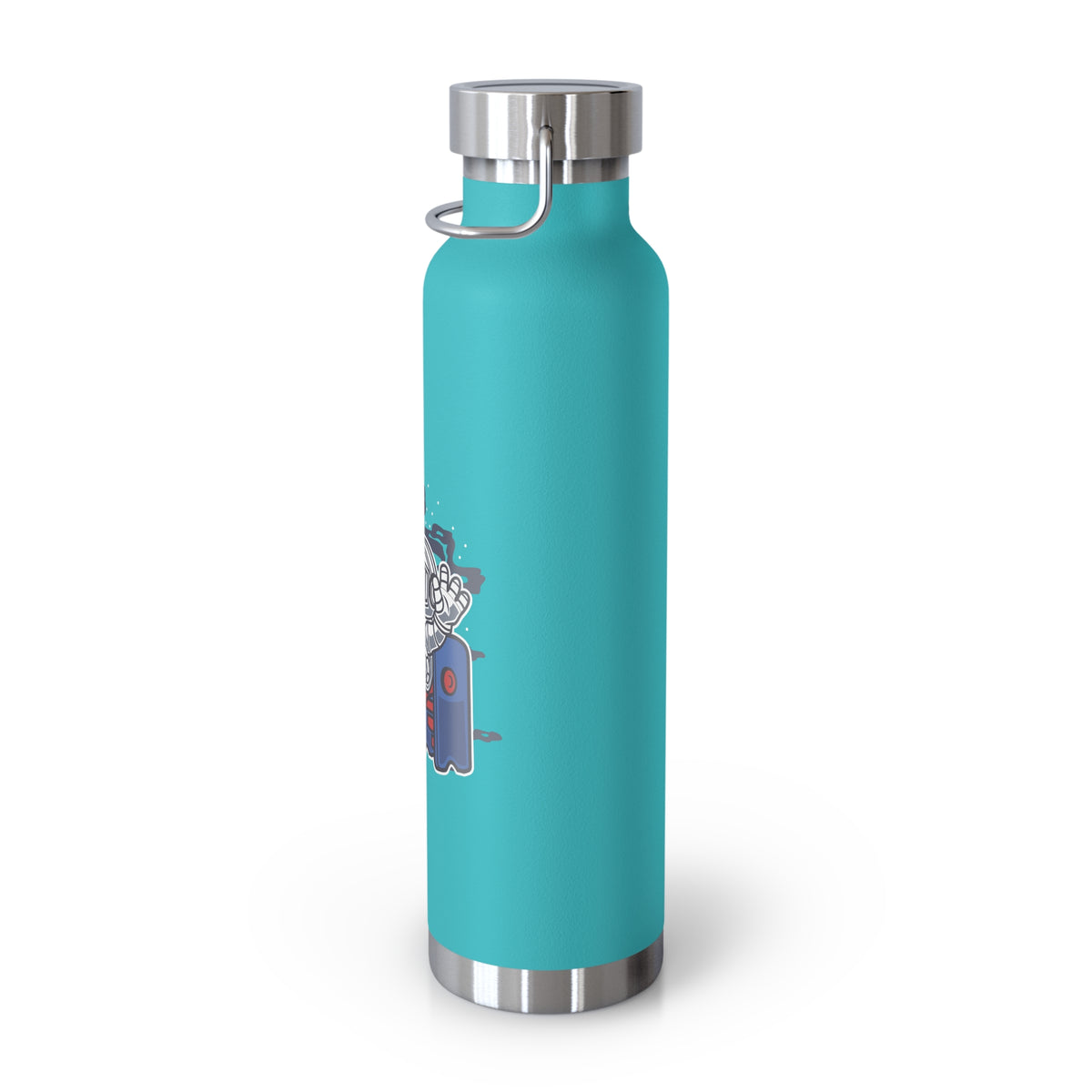 22oz Copper Insulated Water Bottle with Cartoon Design - CV56