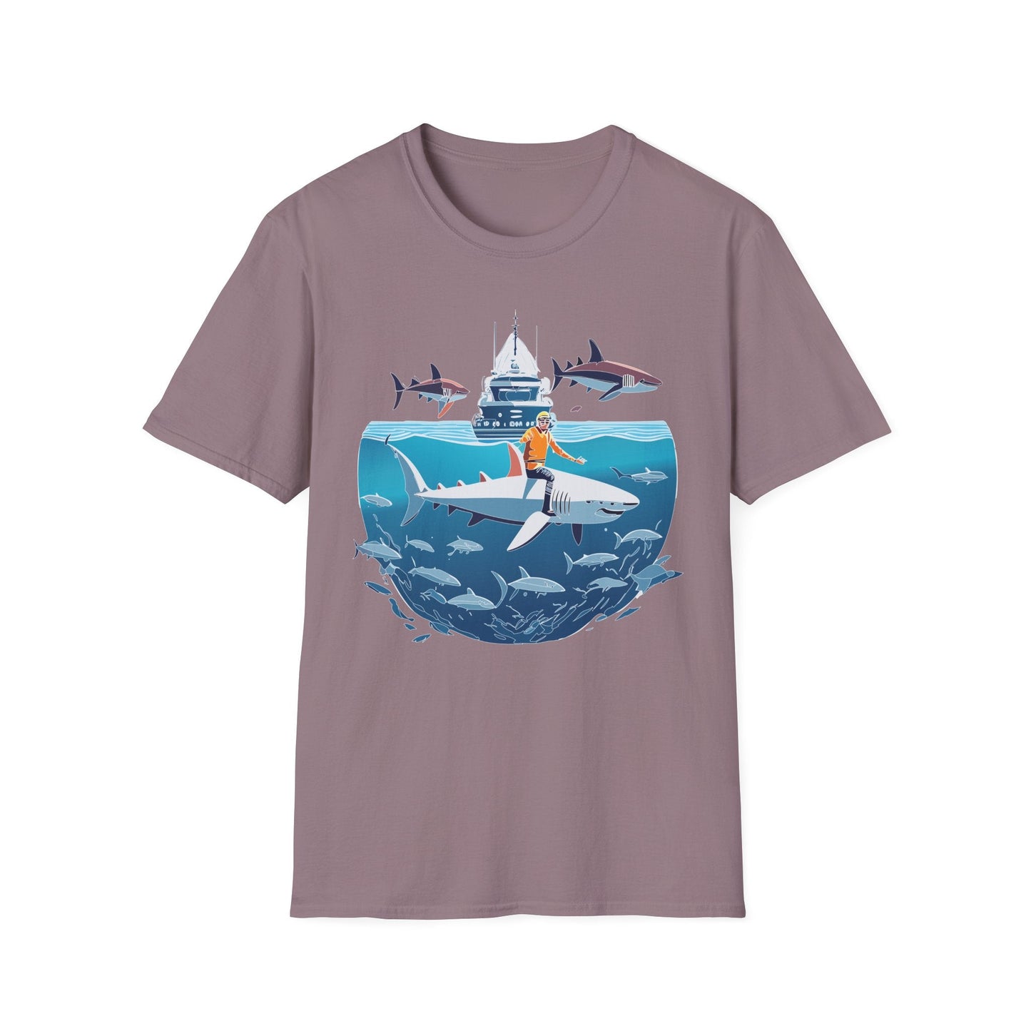 Ocean Graphic Unisex Softstyle Cotton Tee 3