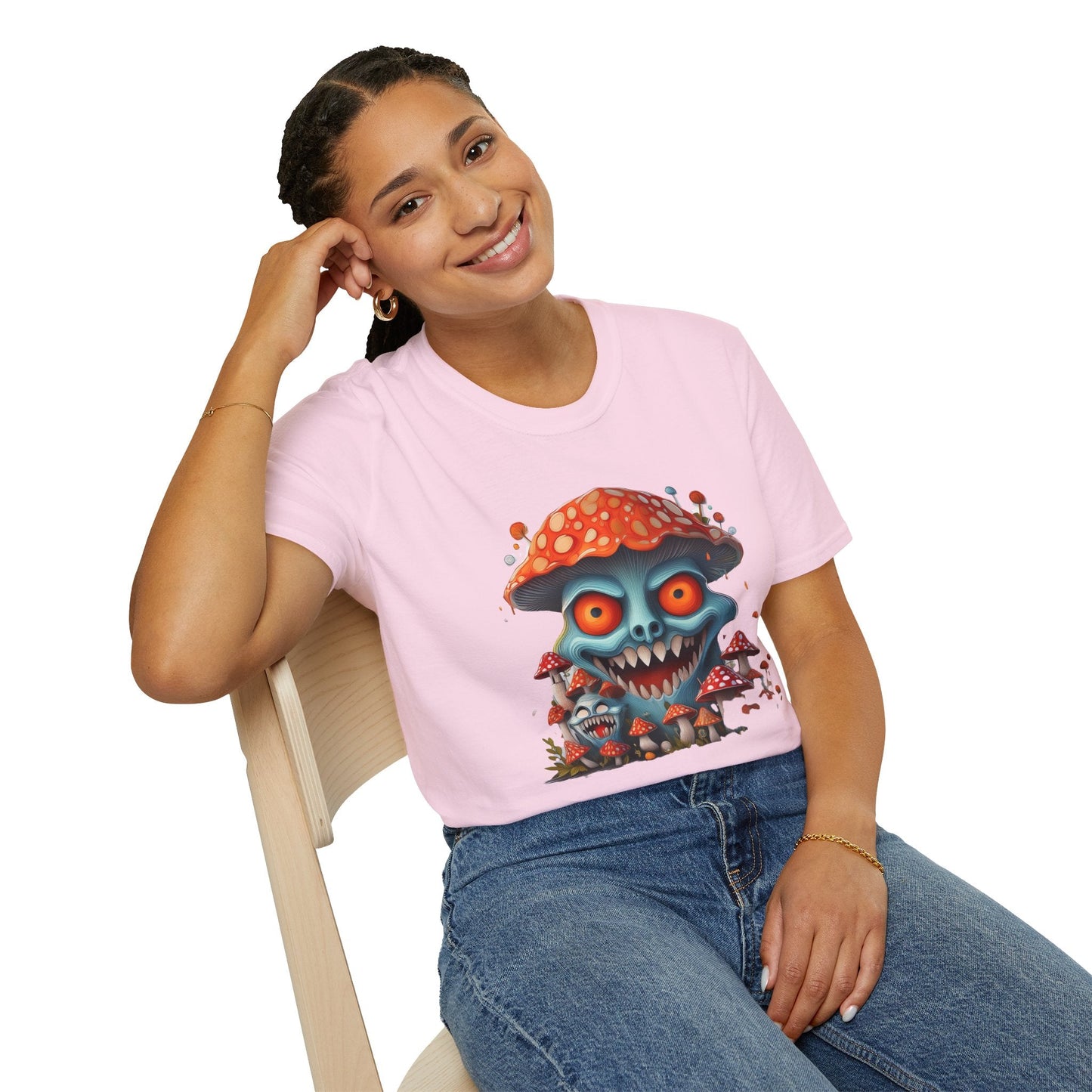 Mashroom Tee Shirt Unisex Softstyle Gildan 64000 Short Sleeve Tee With Funny Mashroom Fungus
