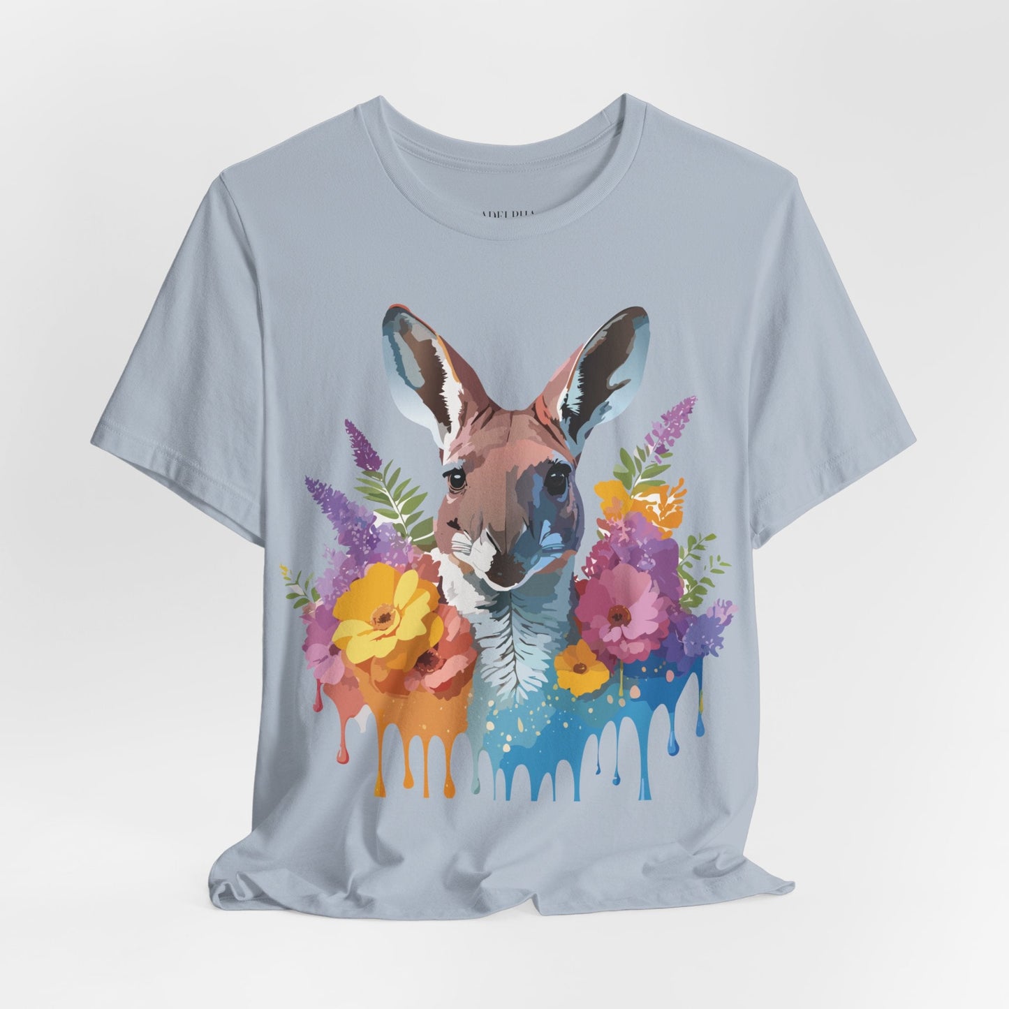 Kangaroo Graphic Unisex 100 Cotton Vintage Animal Artwork Tee 8