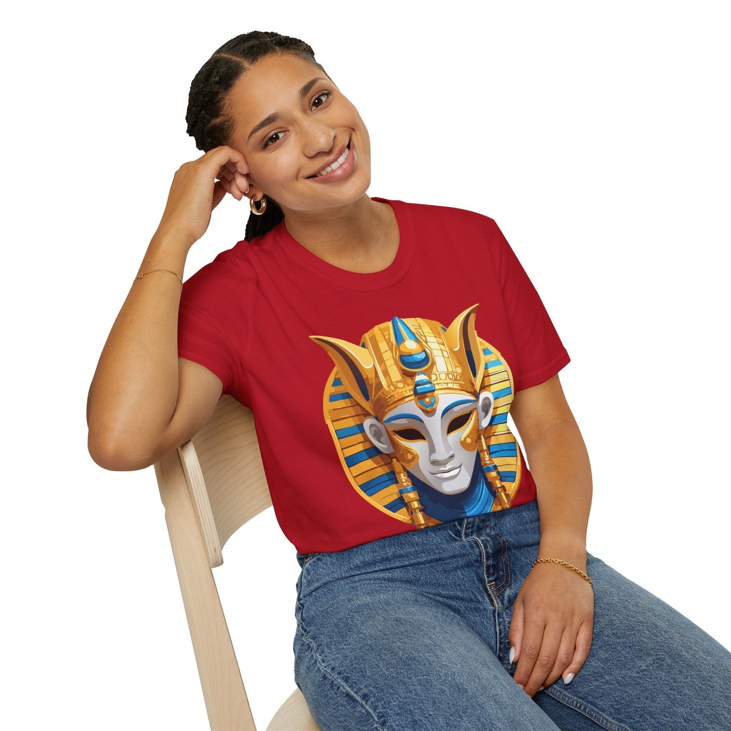 Mask Graphic Unisex Cotton Masquerade Design Artwork Tee 20