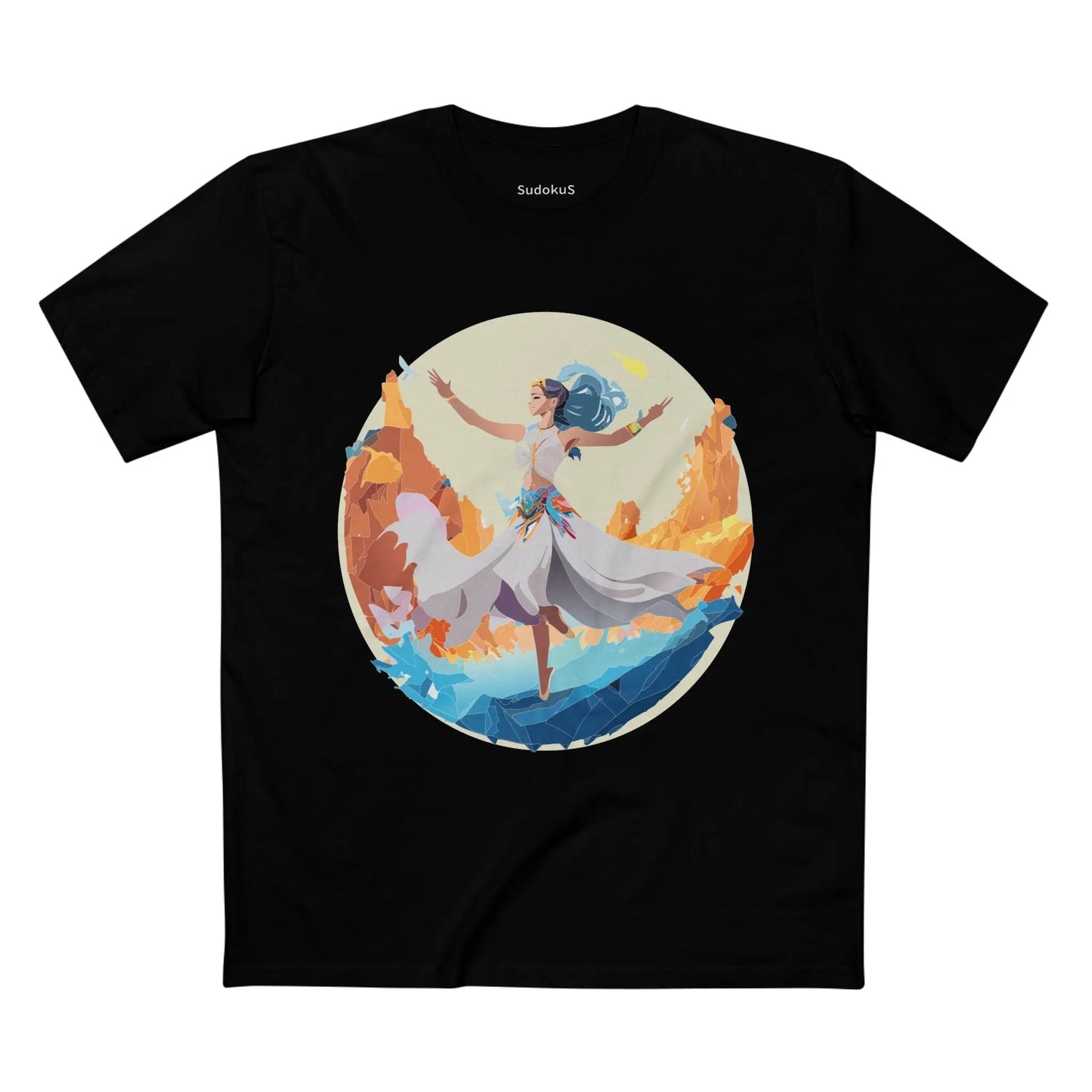 Dancer Graphic Unisex 100 Cotton Staple Tee 12