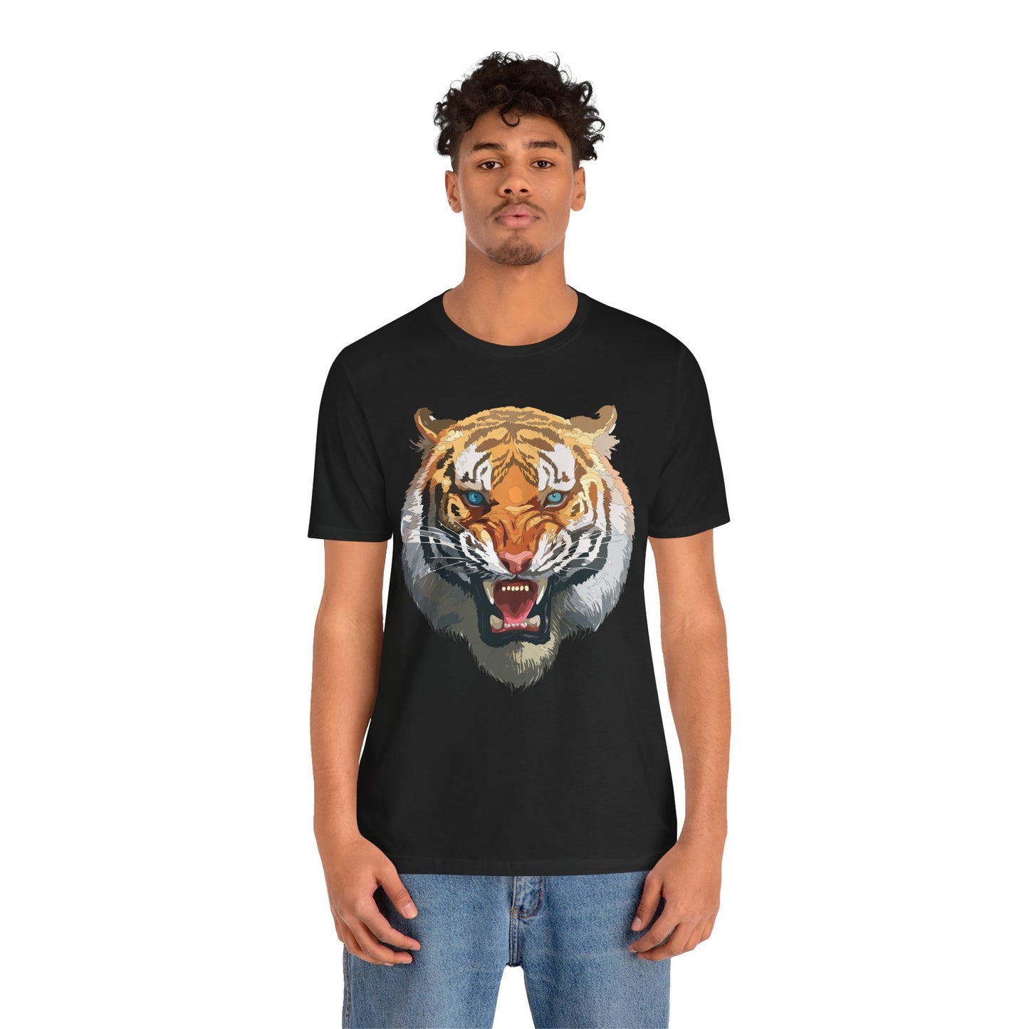 Tiger Shirt, Animal Shirt, T-Shirt with Tiger, Art Design Tee, Wild Animals Tees, Safari T-Shirt, Graphic Design Tee 15