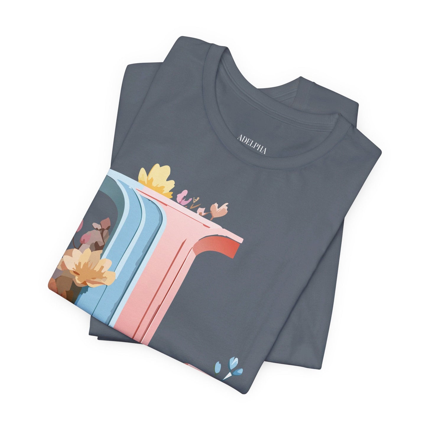 Letter L Shirt Graphic T Shirt Unisex Short Sleeve Vintage Inspired Artwork By Adelpha