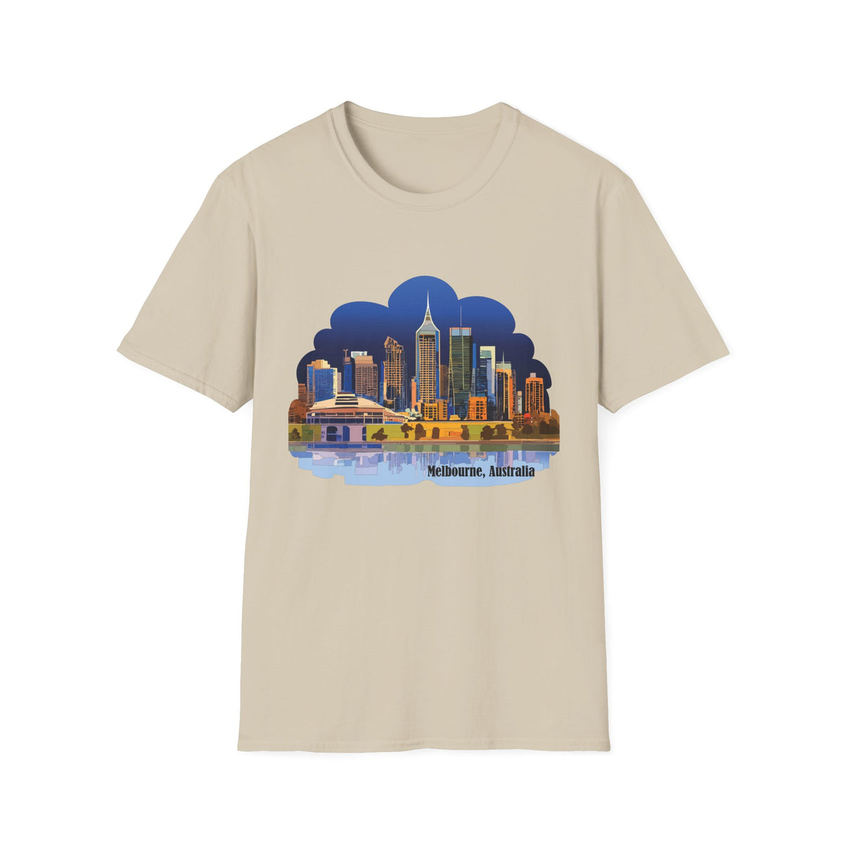 Melbourne Skyline T-Shirt | Cityscape Illustration