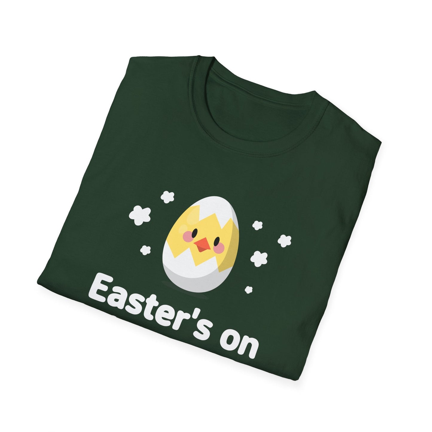 Easter Day T Shirt with Easter Design and Signature Print Unisex Gildan Softstyle Tee One Hundred Percent Cotton