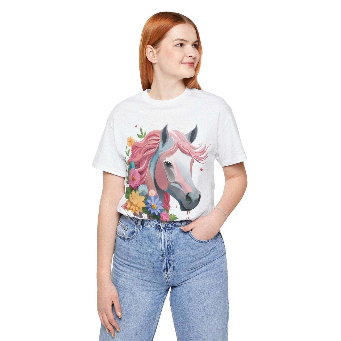 Horse Graphic Unisex 100 Cotton Vintage Animal Art T-Shirt 1