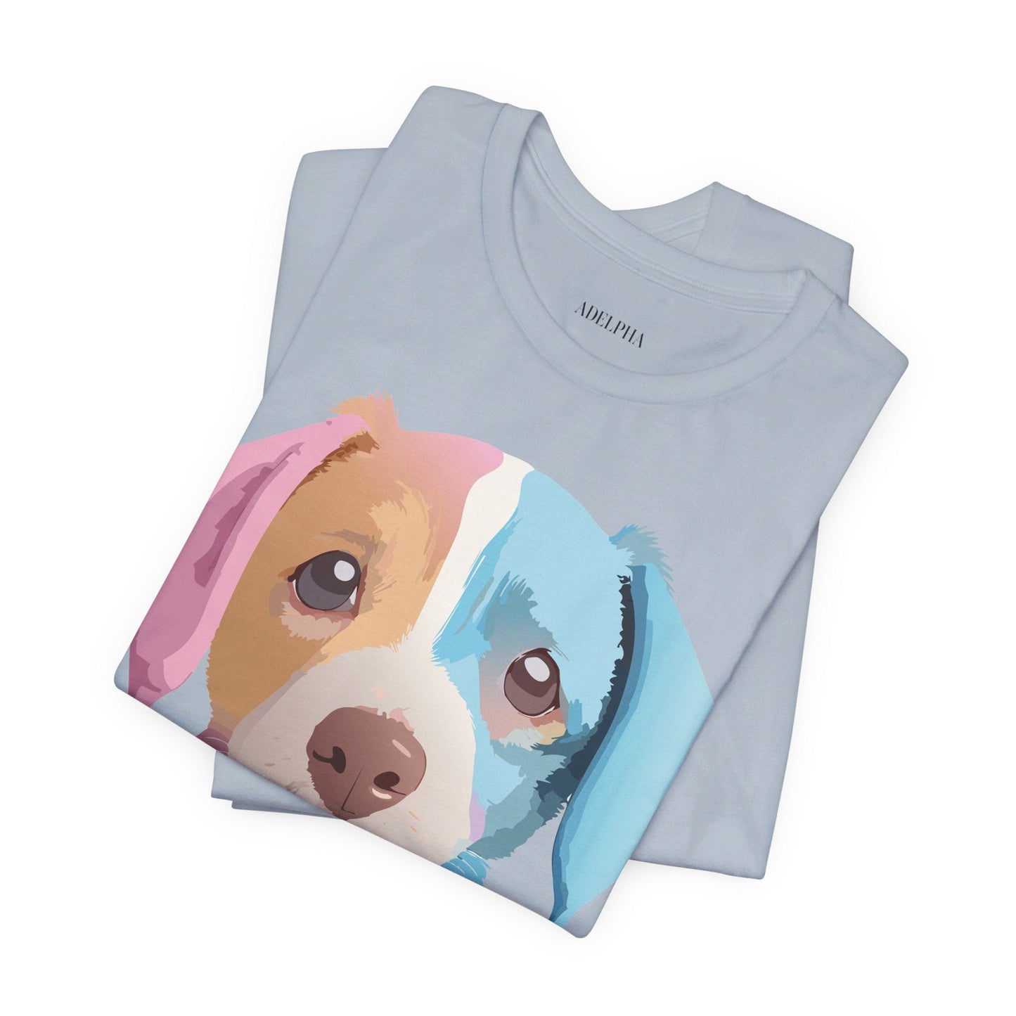 Unisex Dog Graphic Tee With Vintage Inspired Artwork By Adelpha Short Sleeve Casual Shirt