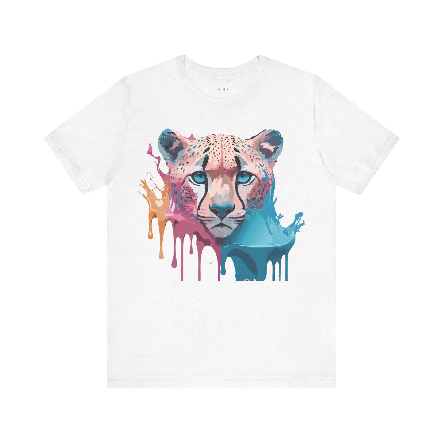 Cheetah Graphic Tee Unisex Jersey Short Sleeve Vintage Inspired Artwork Adelpha