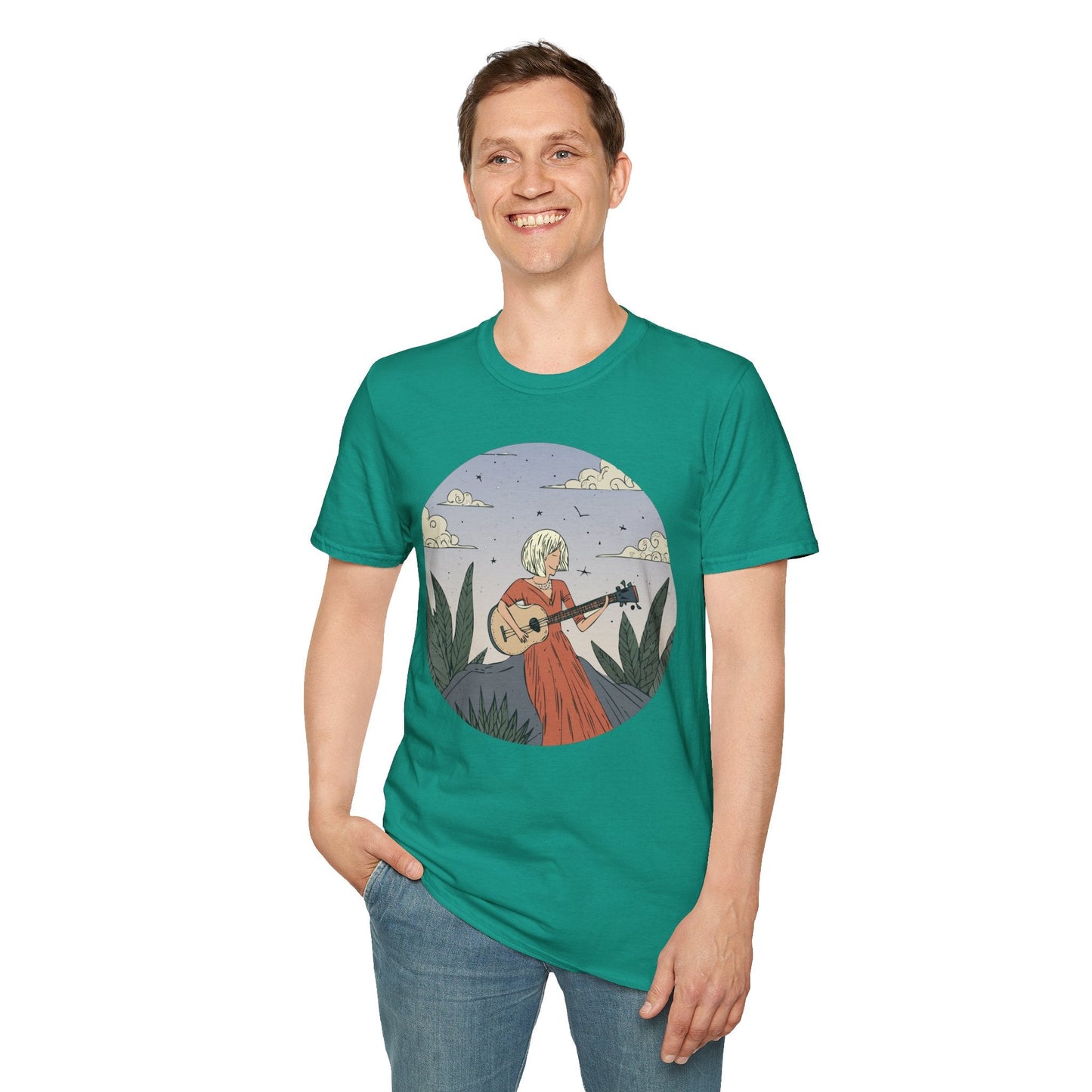 Womens Graphic T Shirts Art Design Tee Unisex Softstyle Gildan 64000 100 Percent Cotton