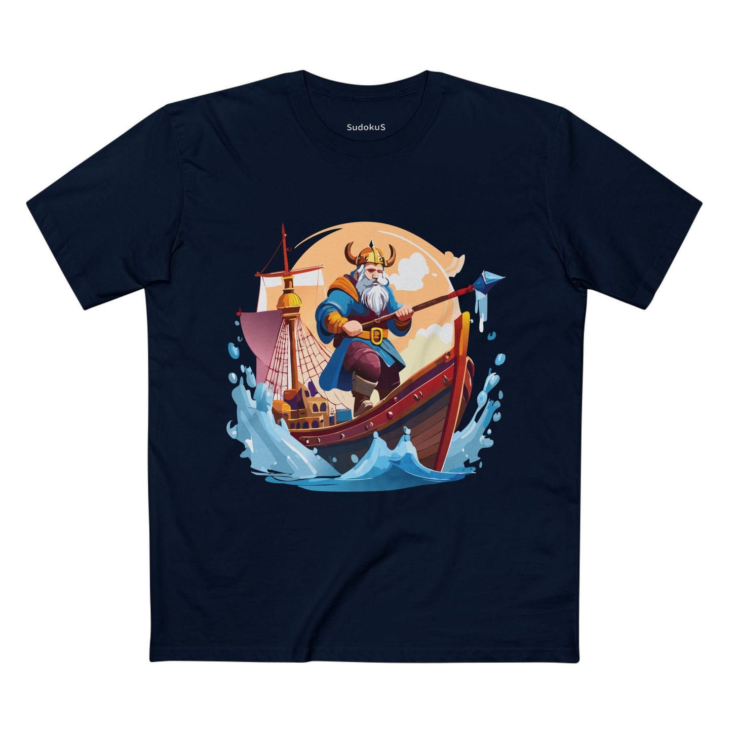 Viking Graphic Unisex 100 Cotton Staple Tee 4