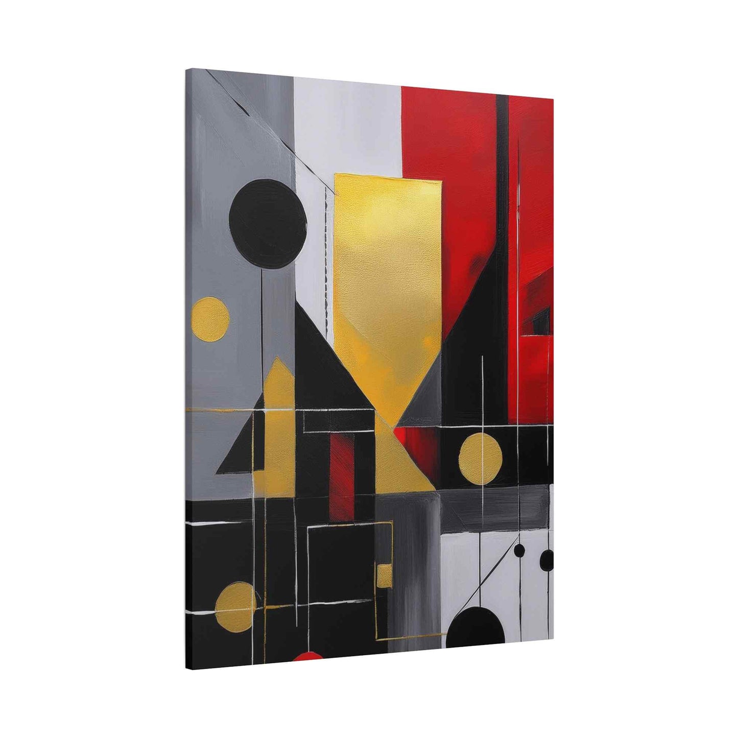 Red Abstract Painting Print Canvas 20x24,20x30,24x30, 24x32,24x36,30x40, 32x48,36x48,40x60 Pine-Wood Inner Frame ABS-22