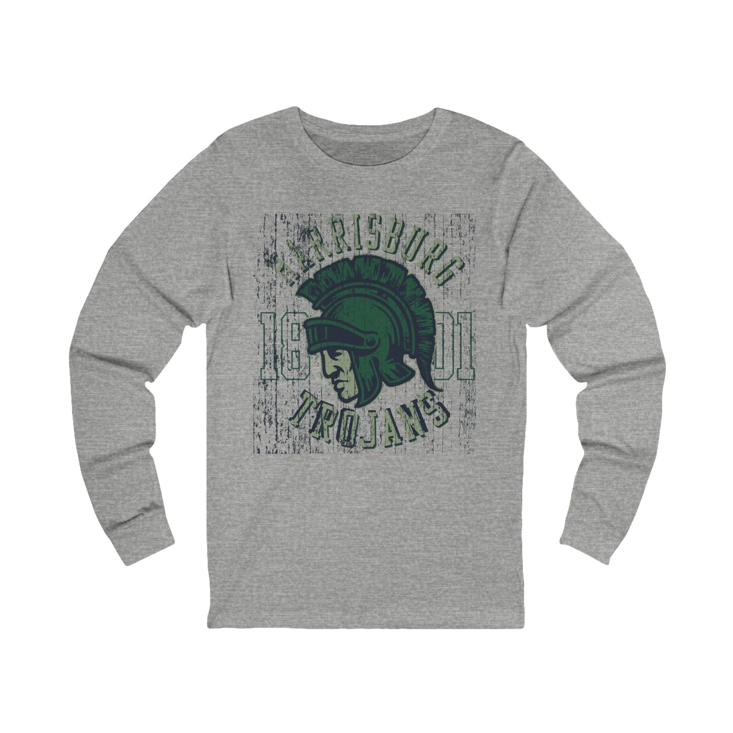 Varan4 Unisex Trojans Logo Long Sleeve Tee, Sports Logo Jersey Shirt, Sports Trojans T-Shirts with Long Sleeves