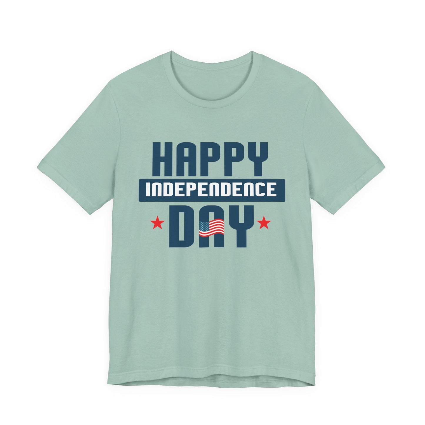 Happy Independence Day Graphic Unisex Cotton T-Shirt 017