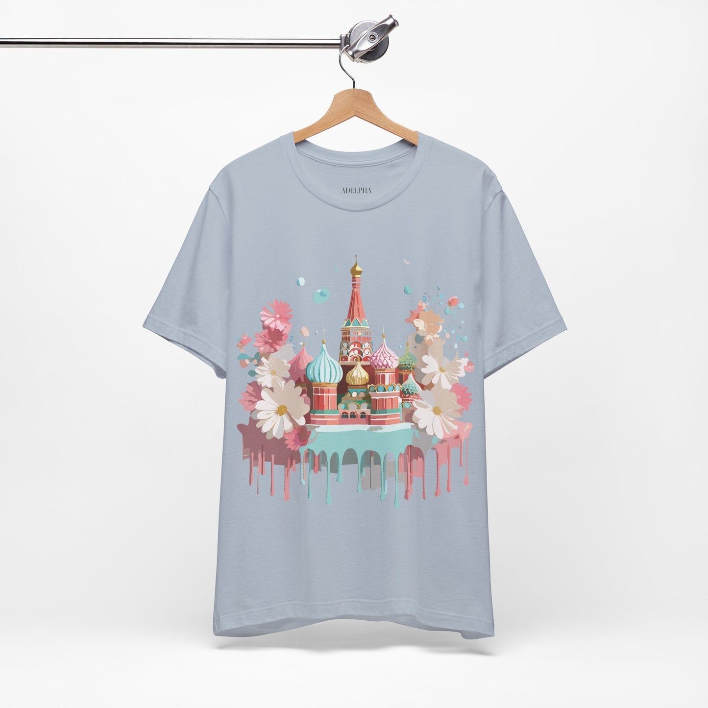Unisex Graphic Tee With Vintage Moscow Artwork By Adelpha Premium Short Sleeve Shirt