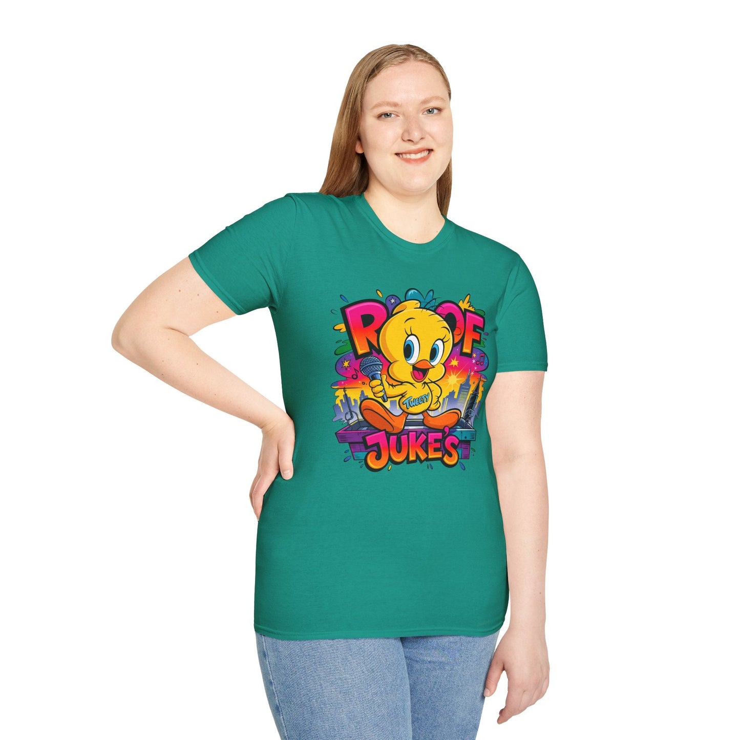 Unisex Cartoon T Shirt With Animation Design Versatile Funny Animals Tee Shirt Gildan Softstyle