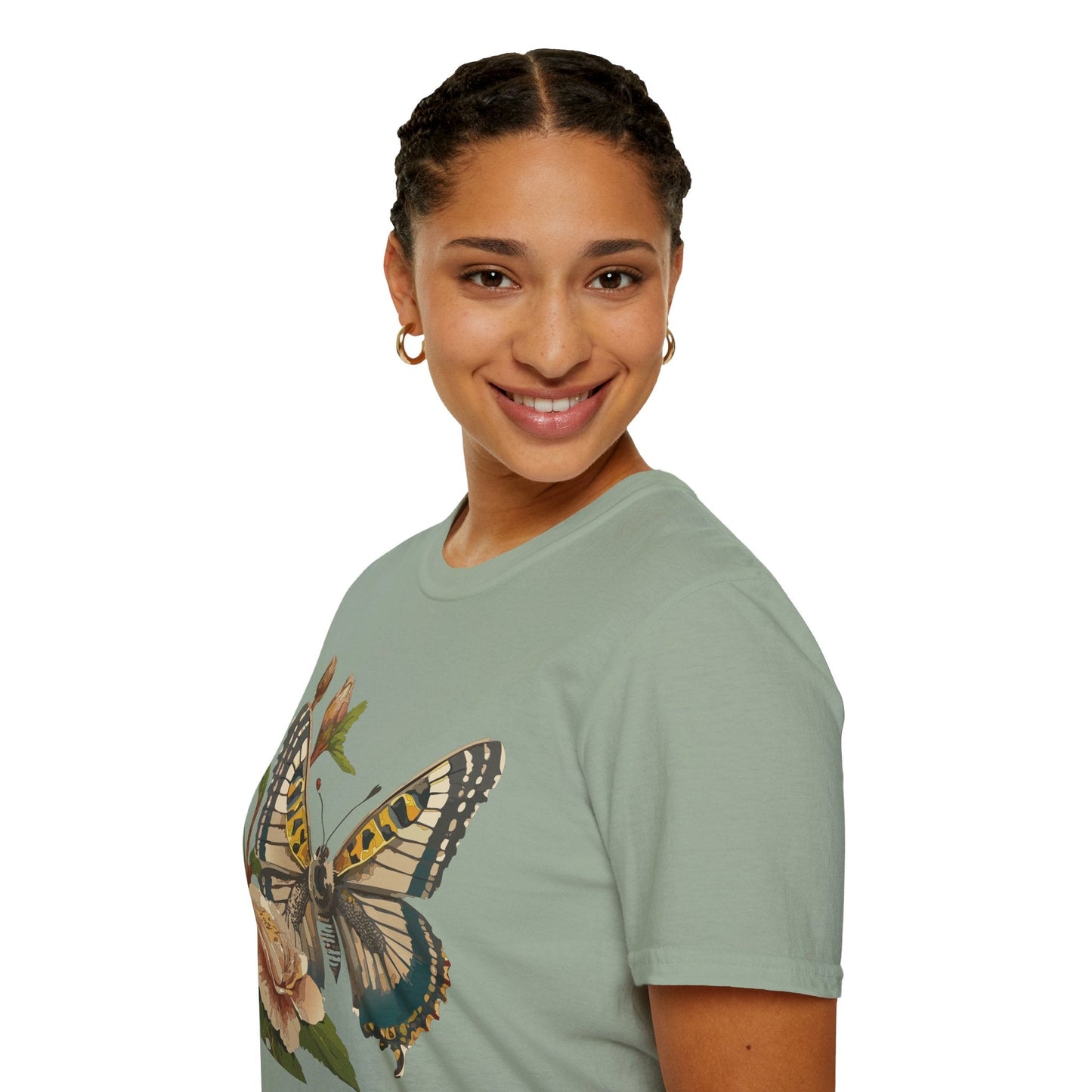 Butterfly Shirt Unisex T Shirt Monarch Butterfly Gildan Softstyle 64000 Cotton Tee