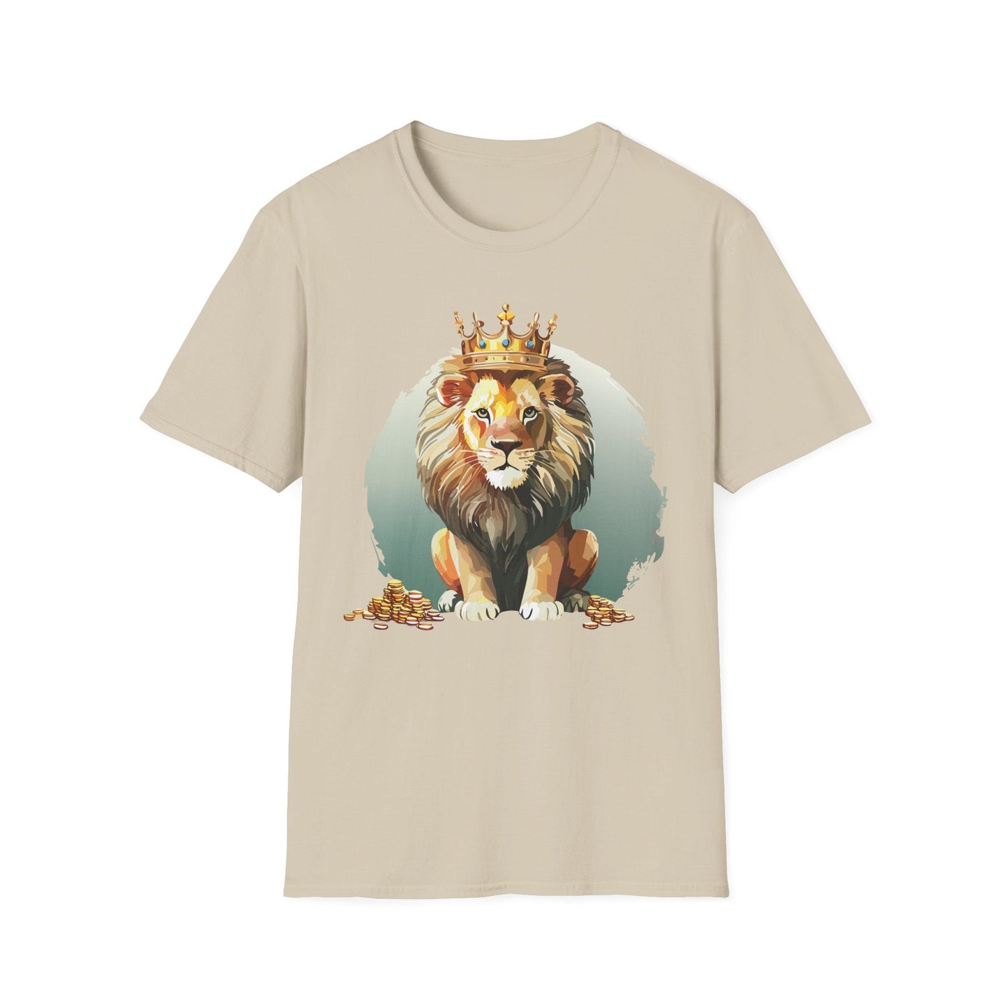 Unisex Lion Shirt Animal Tee Softstyle Gildan 64000 100 Percent Cotton Tee