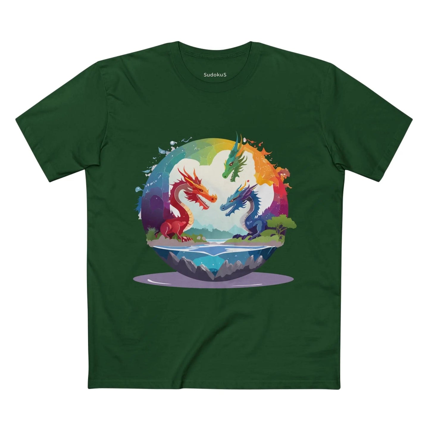 Dragon Graphic Unisex 100 Cotton Staple Tee 21