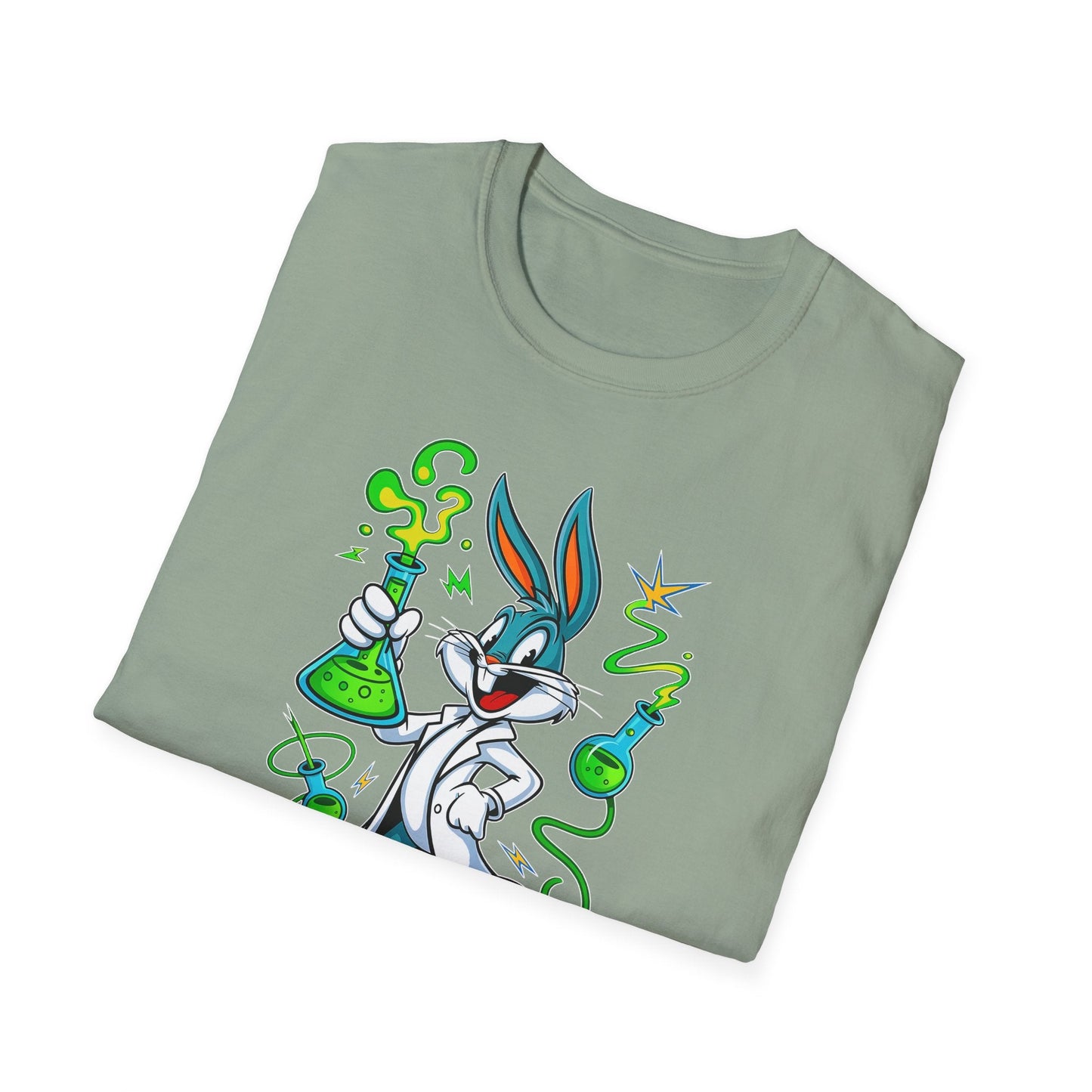 Cartoon Bunny Graphic Unisex Cotton Animal Animation Artwork Design Tee 7