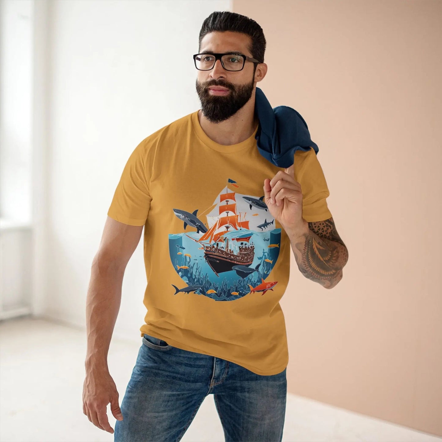 Ocean Coast Graphic Unisex 100 Cotton Staple Tee 23