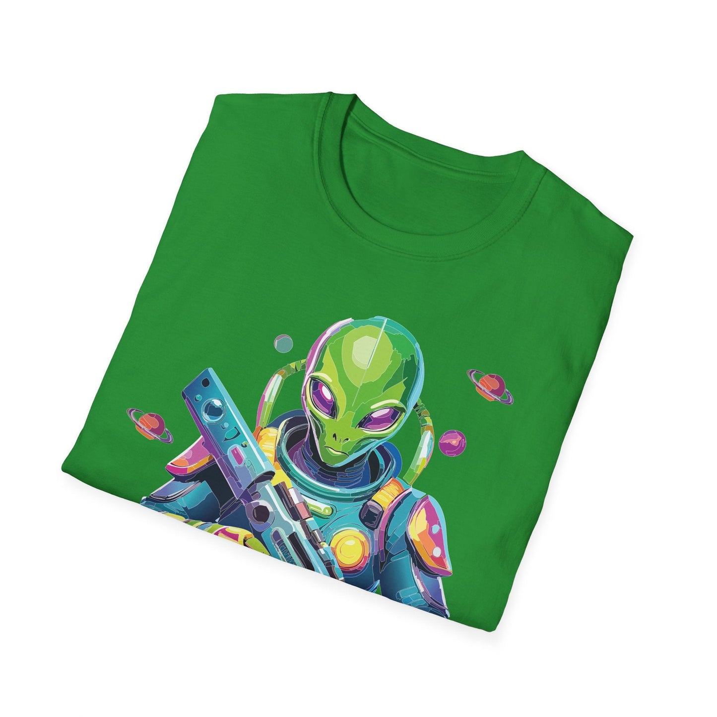 Alien Cosmos T Shirt Unisex Gildan Softstyle 64000 Art Design Tee For Everyday Comfort