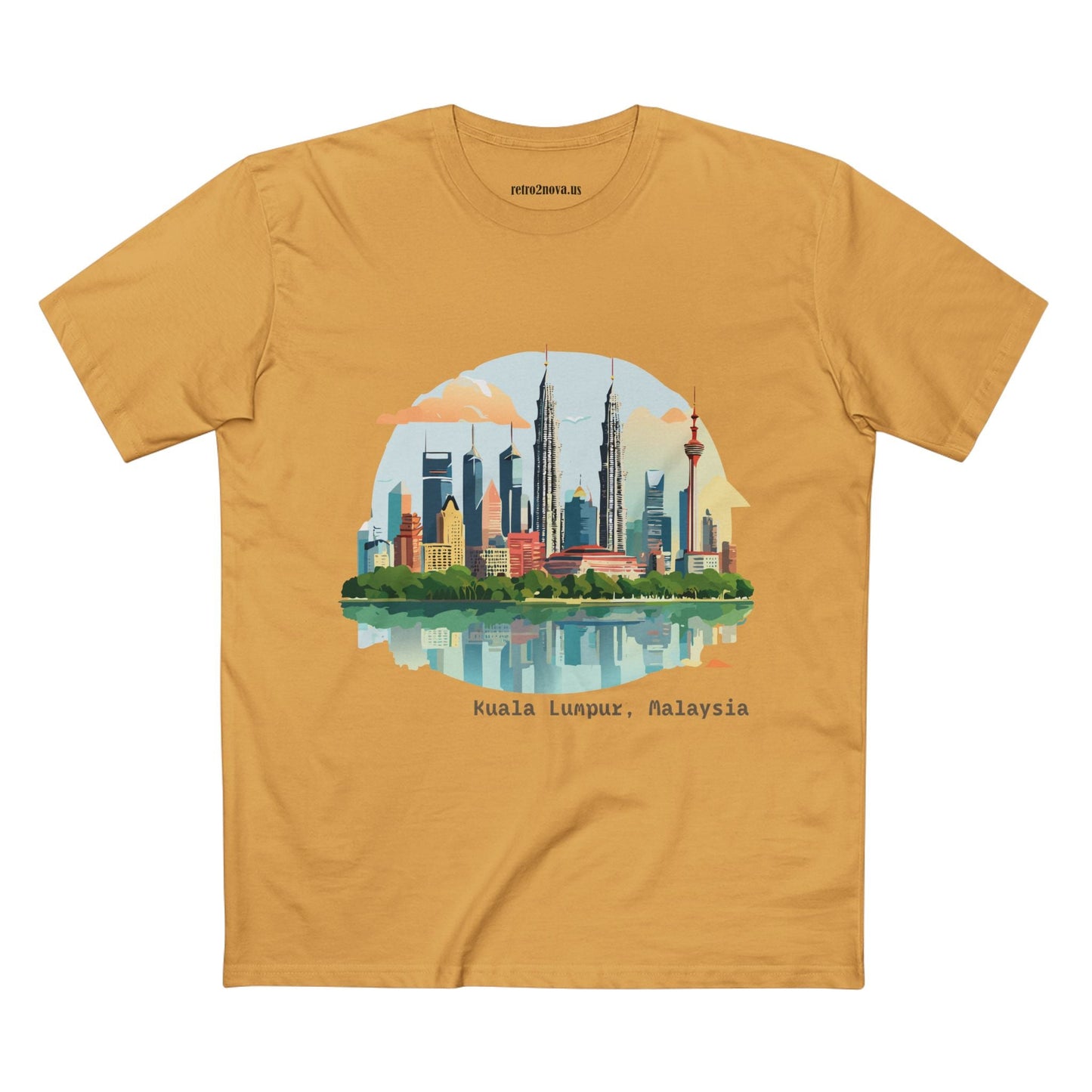 Kuala Lumpur Travel Shirt Unisex Premium Cotton Art Tee with Original Design for Travel Enthusiasts