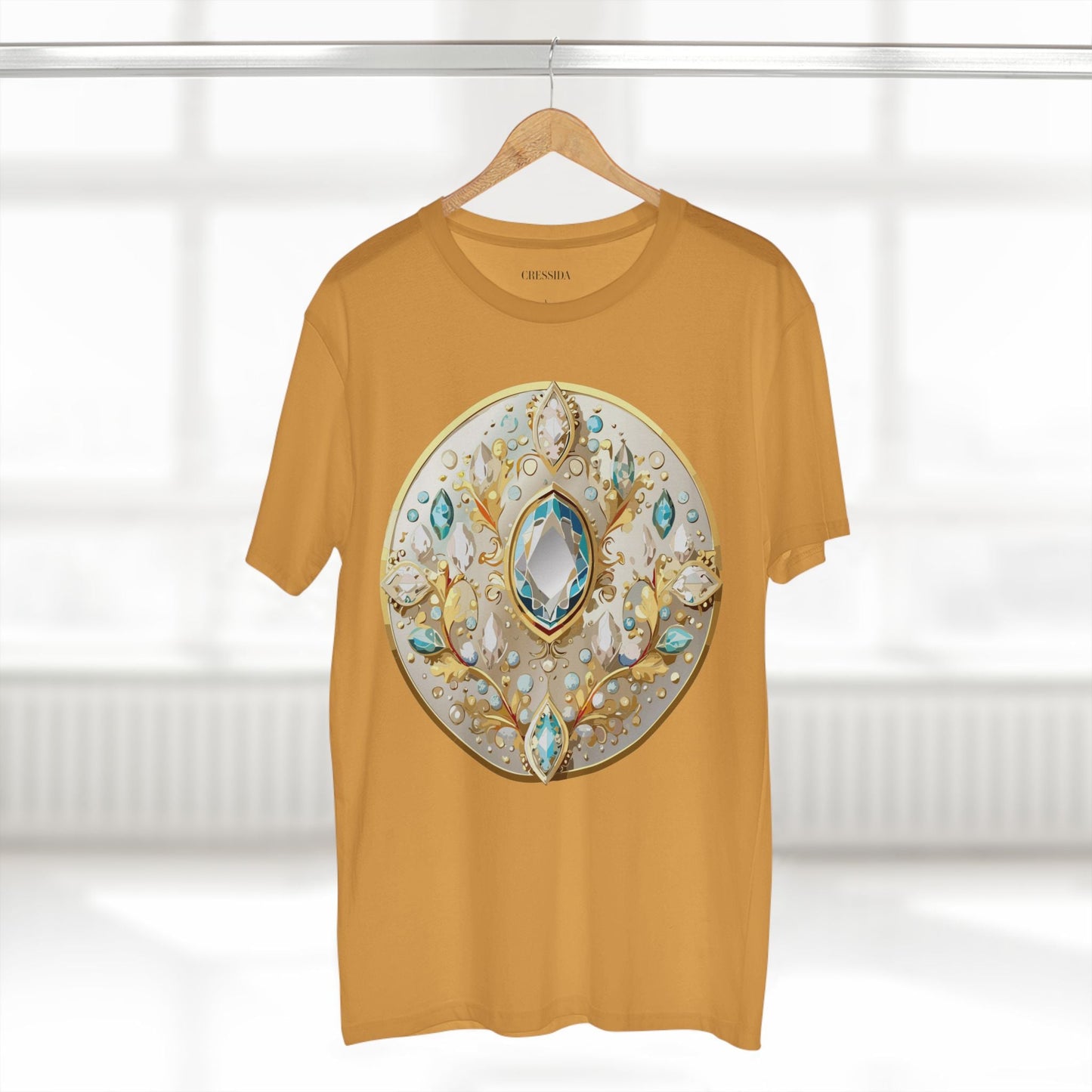 Medallion Graphic T-Shirt Unisex 100 Cotton With Gold Art Design Medal Tee 22