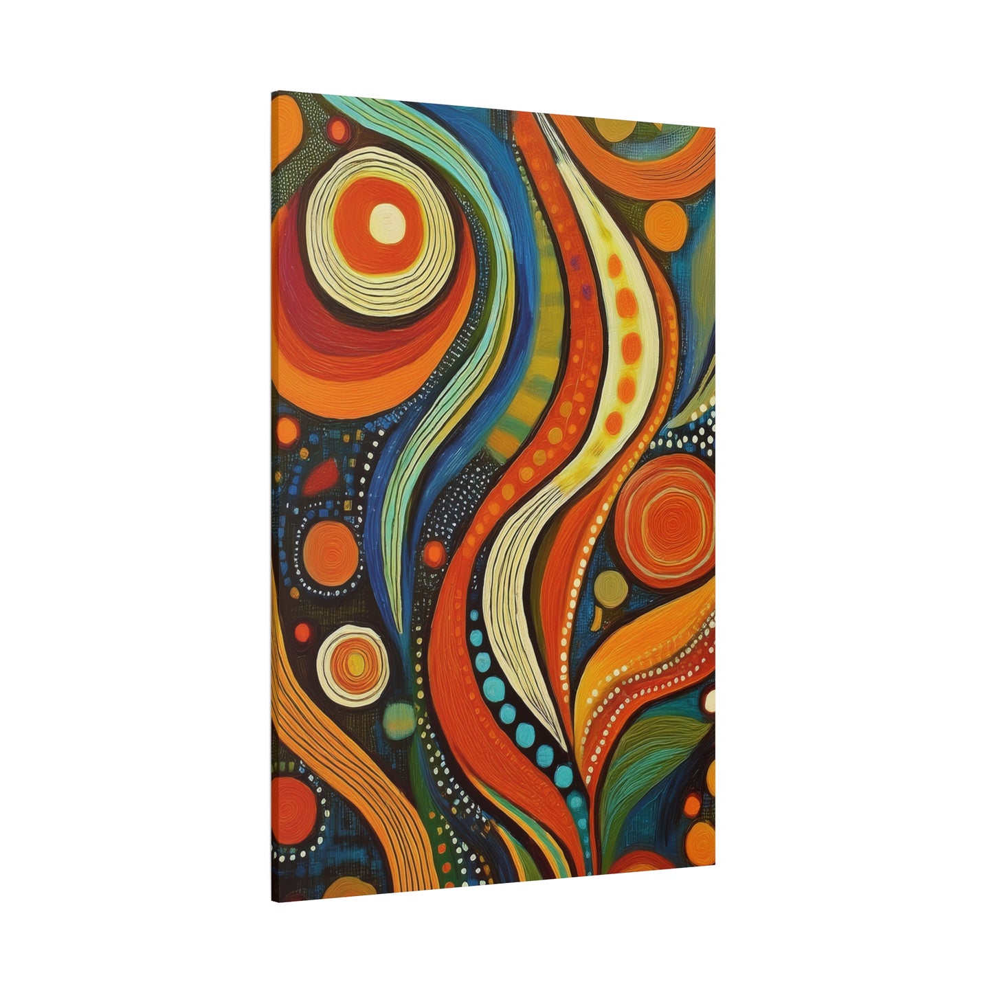 Abstract Oil Painting Print Canvas 20x24,20x30,24x30 24x32,24x36,30x40 32x48,36x48,40x60 Pine-Wood Inner Frame ABS-111