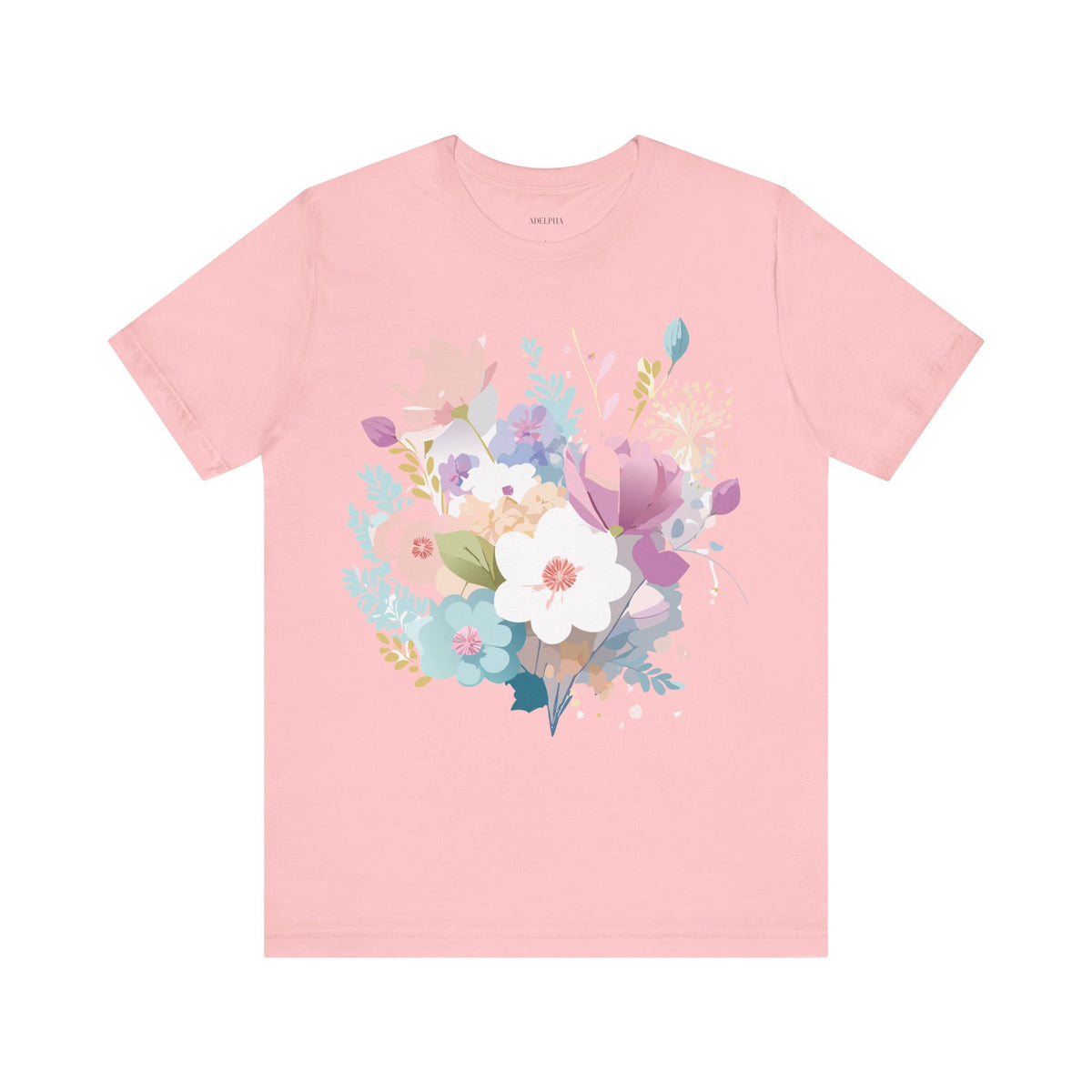 Floral Graphic Tee Shirt - Bella+Canvas Unisex 100 Cotton 42