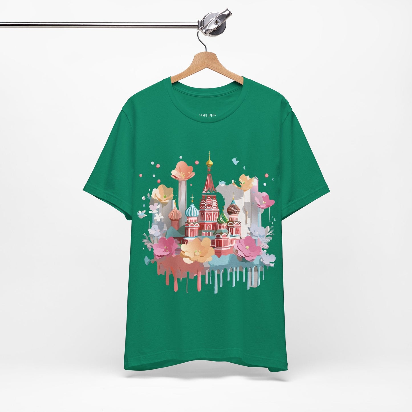 Adelpha Graphic Tee Unisex Jersey Short Sleeve Moscow City Tour Shirt Vintage Inspired Artwork