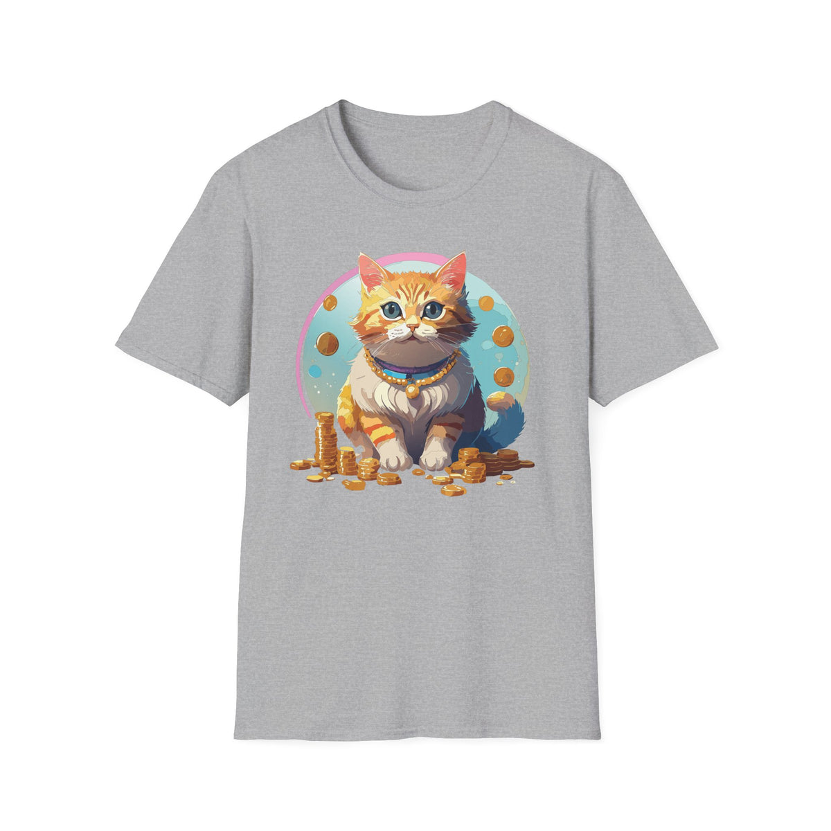 Lucky Cat Illustration T-Shirt | "I'm a lucky cat" design