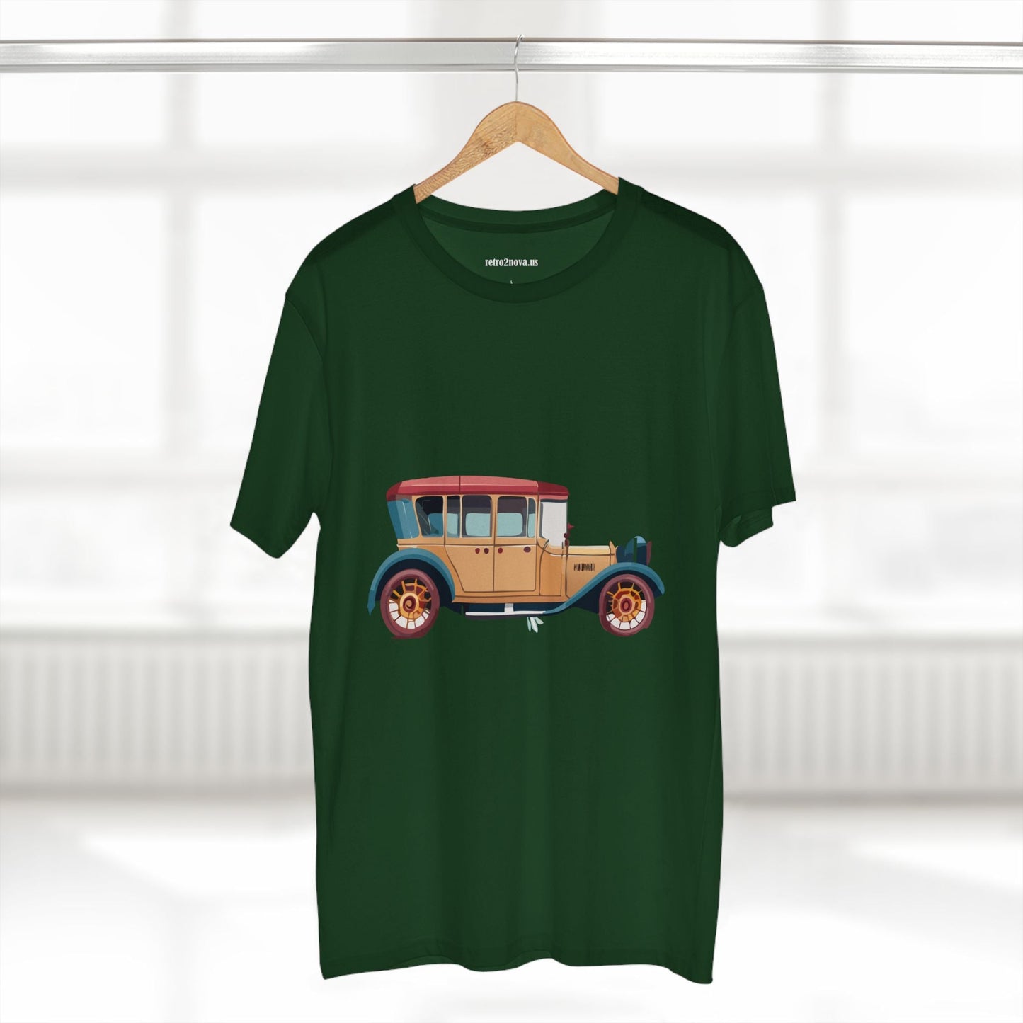 Retro Car Shirts Vintage Car Shirts RC5 Unisex Premium Cotton Art Tee With Original Design
