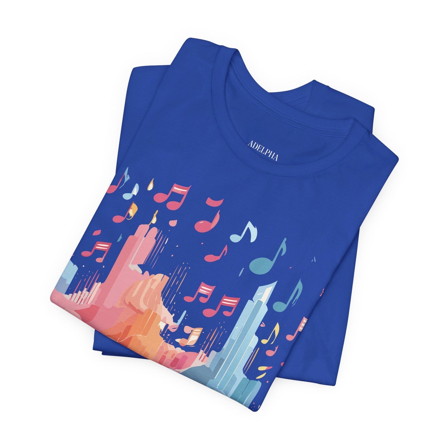 Music Graphic Unisex 100 Cotton Vintage Art with Musical Elements Tee 23