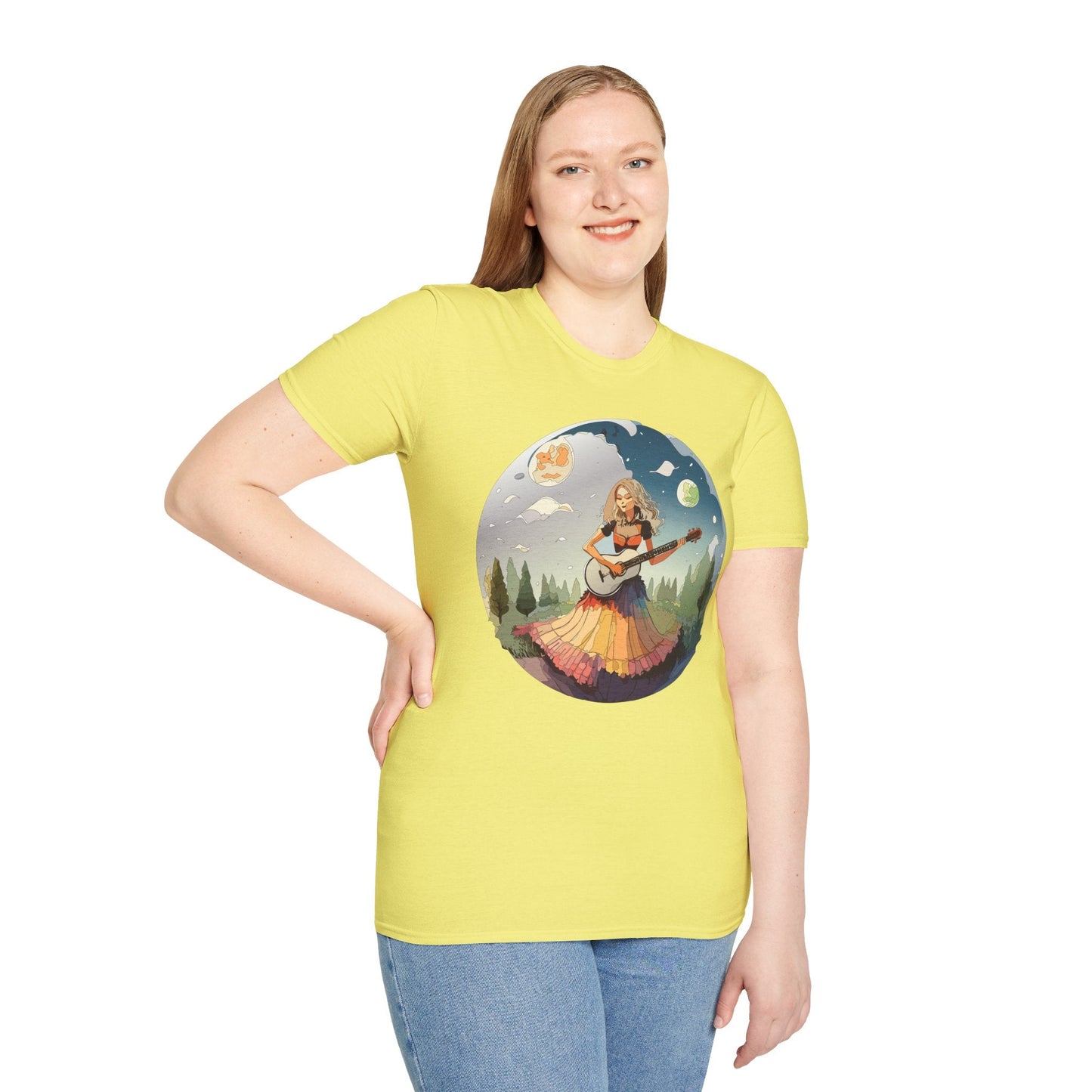 Womens Graphic T Shirts Art Design Tee Softstyle 64000 Ring Spun Cotton Comfort Everyday