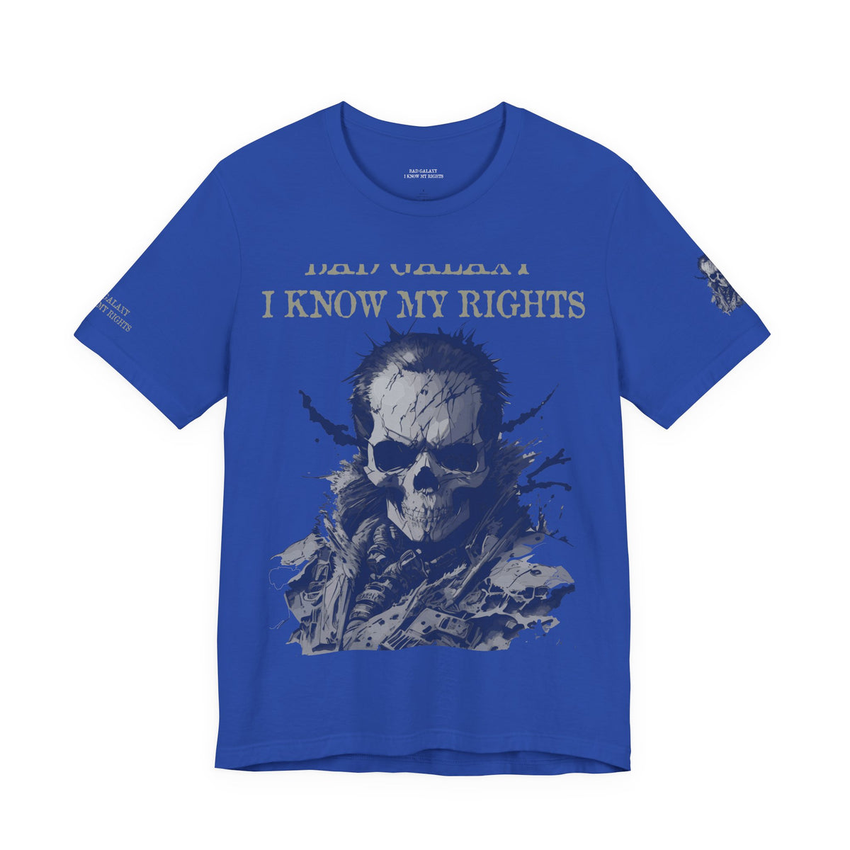 Skull Rock Graphic Unisex Cotton Bella+Canvas Tee with Art Design b47