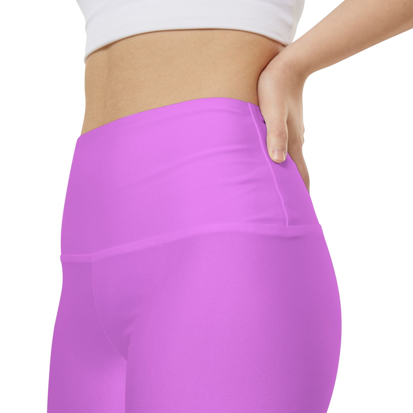 Violet Women's Workout Shorts — Solid High-Waist Biker Shorts for Exercise & Everyday Wear
