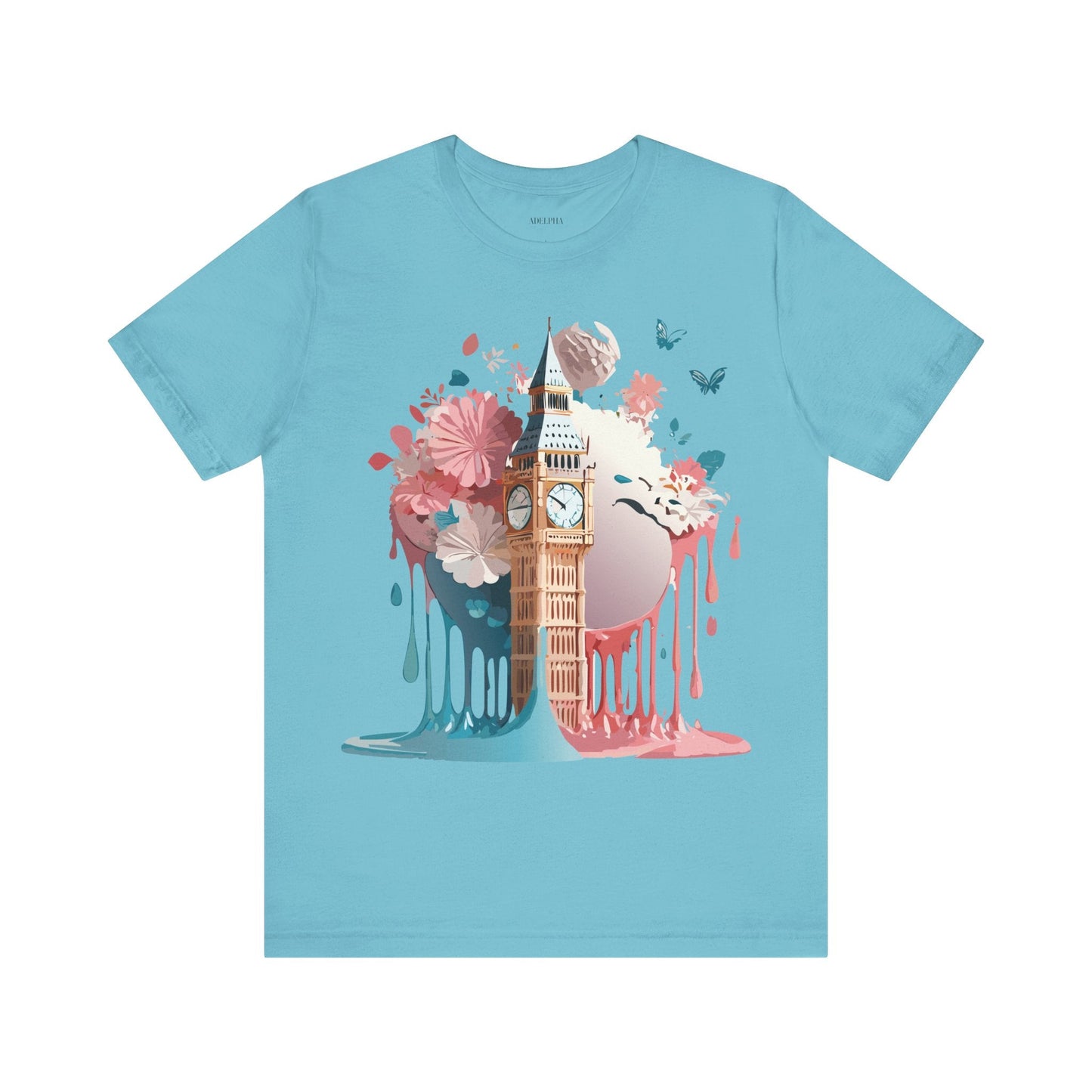 London Tourist Shirt Graphic Tee Unisex Vintage Inspired Artwork By Adelpha Original Collection